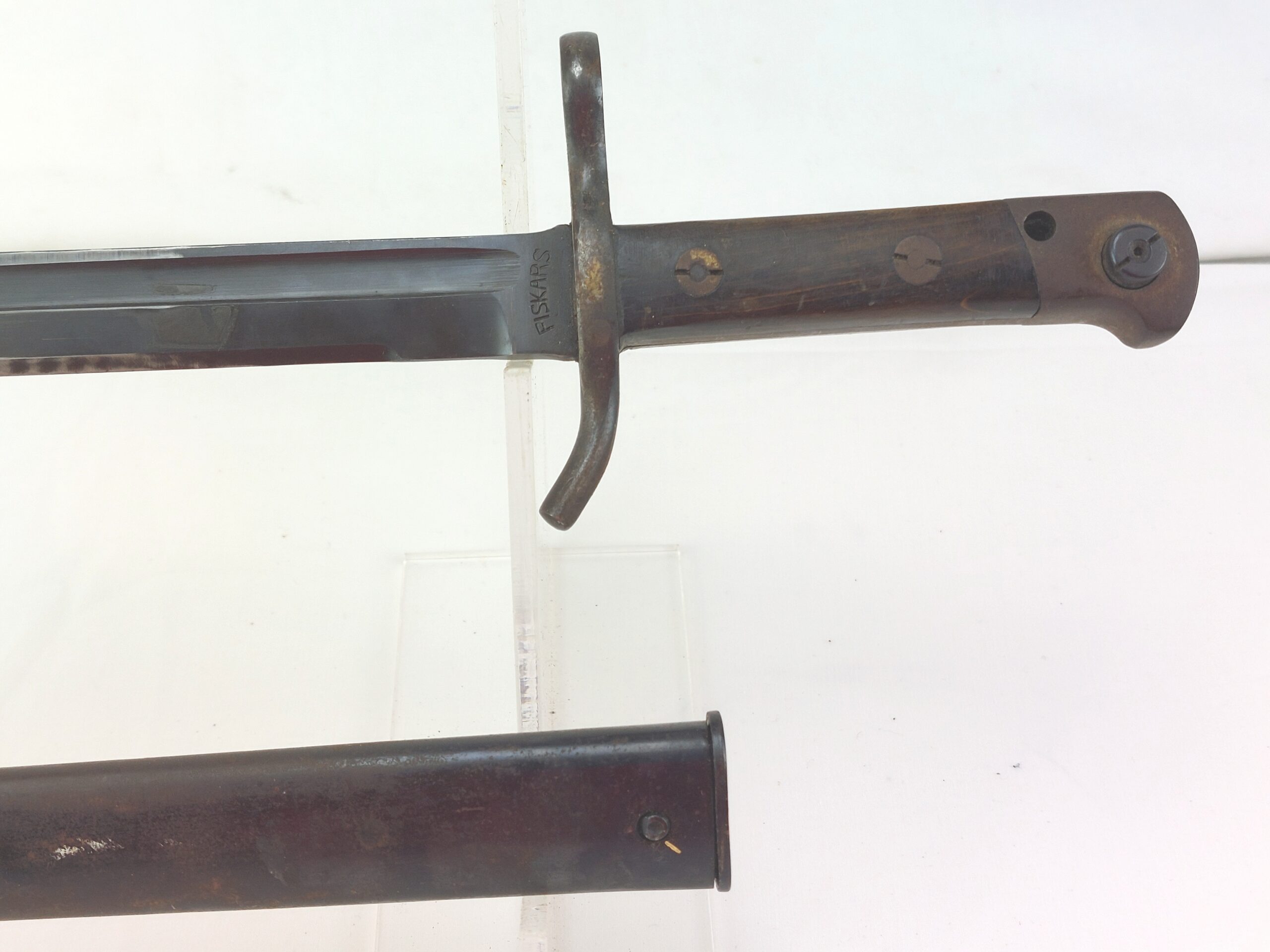 Original Finnish M1927 Bayonet & Scabbard by Fiskars - Image 6