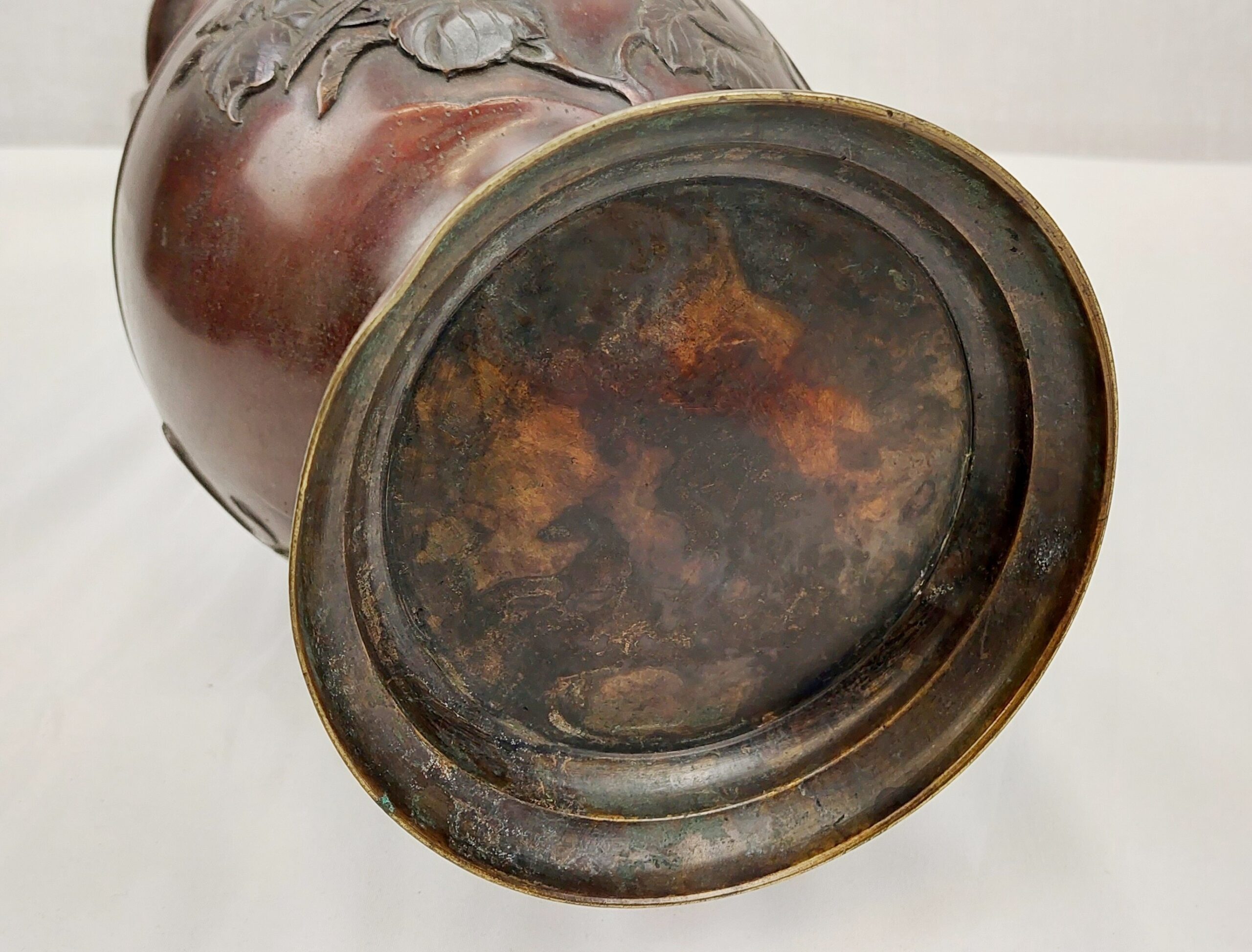 Pair Of Japanese Victorian 19th Century Bronze Vases - Image 6
