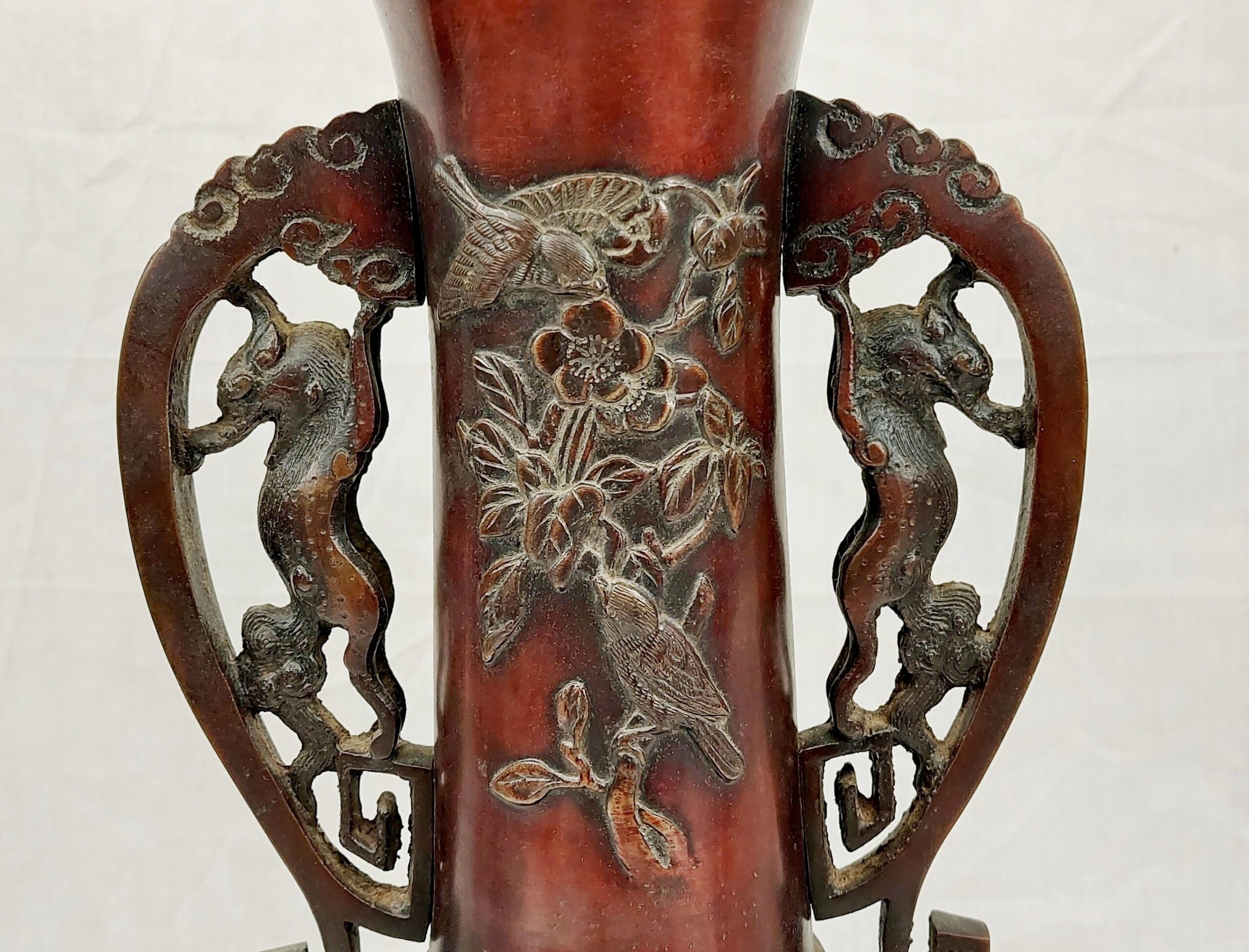 Pair Of Japanese Victorian 19th Century Bronze Vases - Image 5