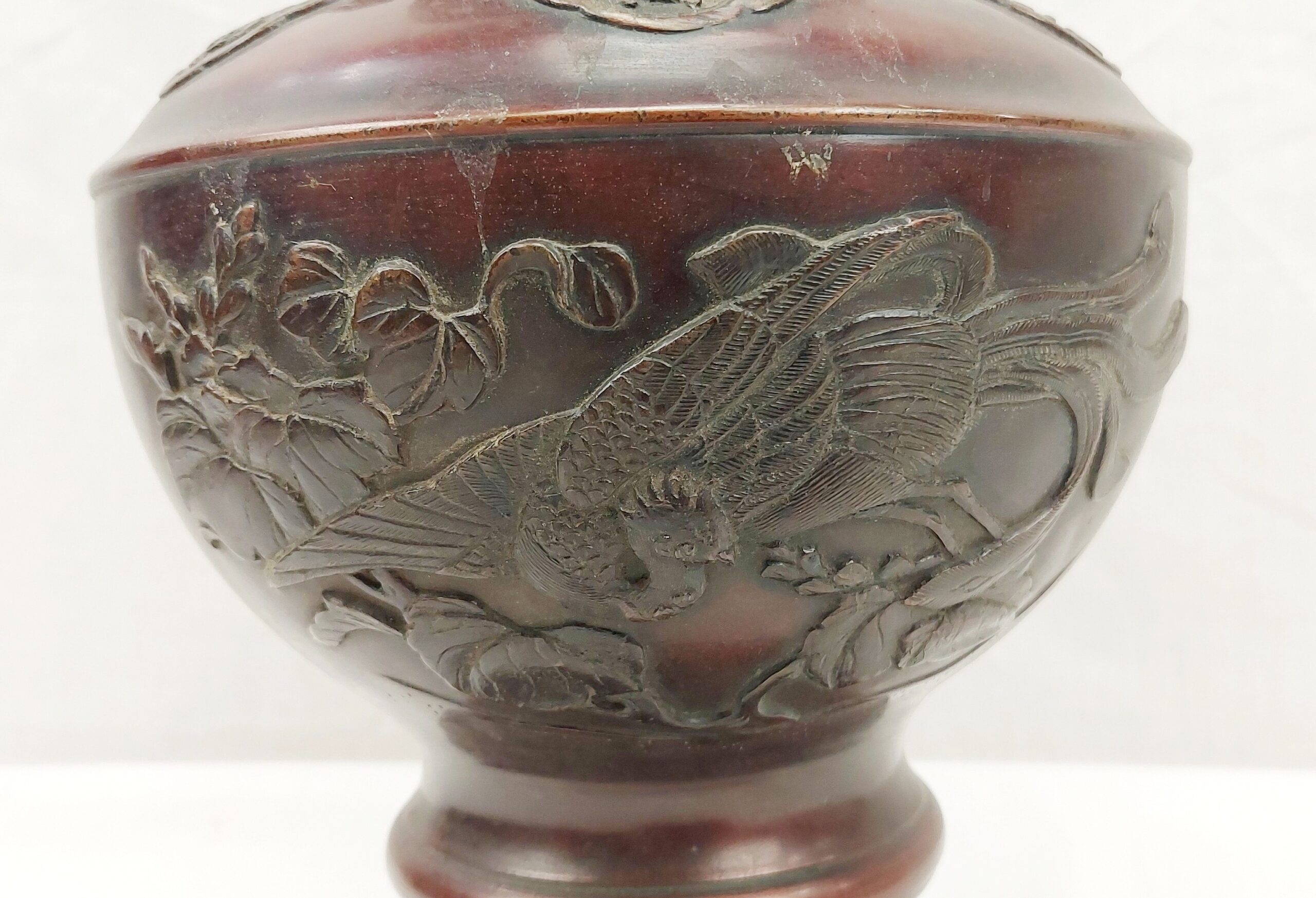 Pair Of Japanese Victorian 19th Century Bronze Vases - Image 8