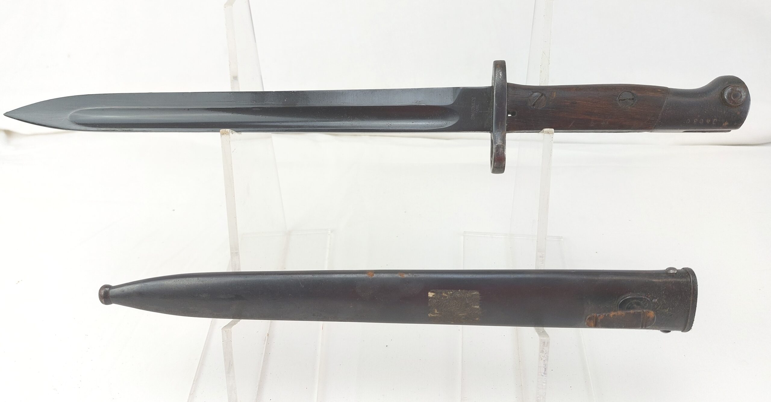 Portuguese M1904 Sword Bayonet and Scabbard by Simson & Co, Suhl - Image 4