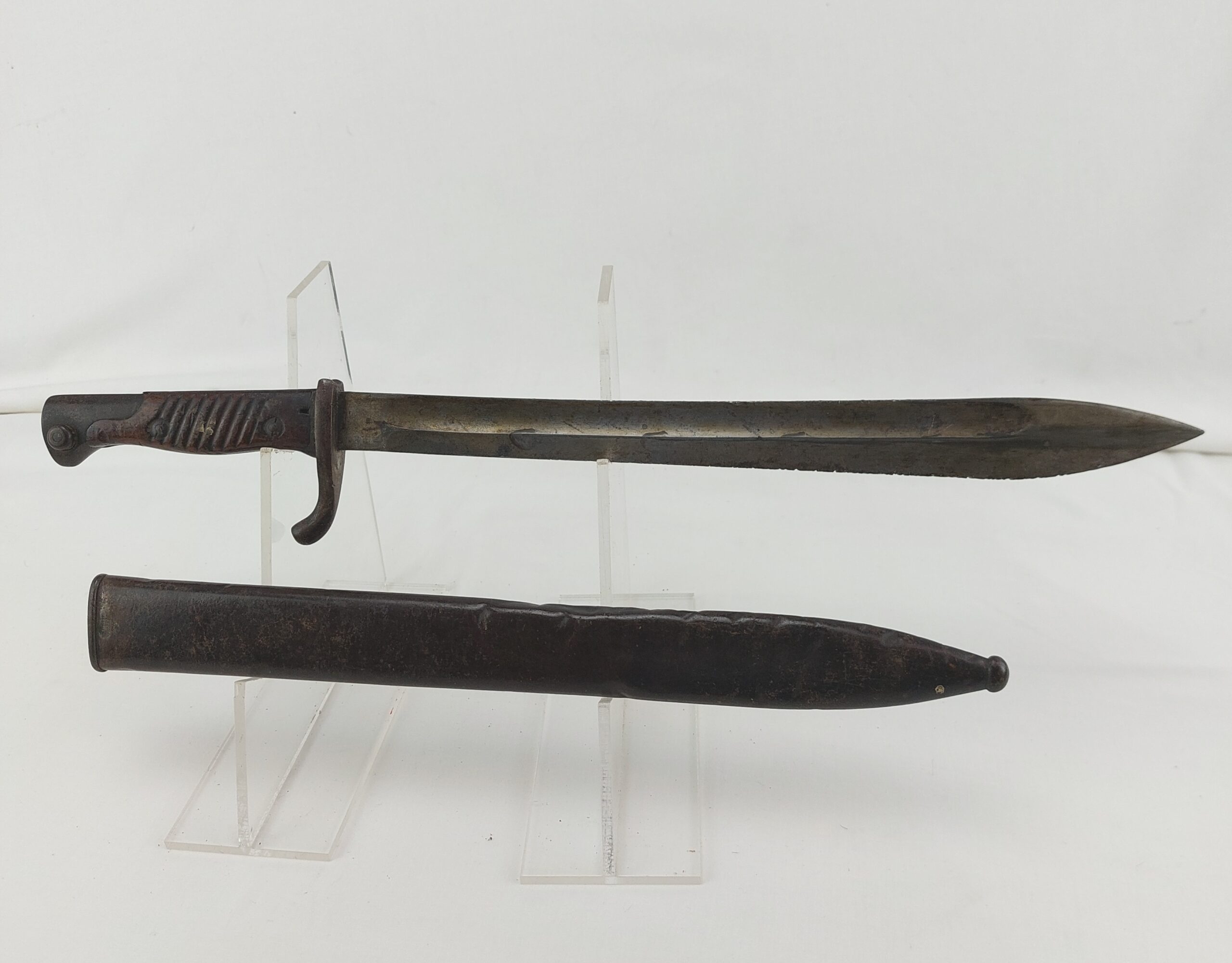 Rare WW1 German Butchers Bayonet by CITO, c1915, with Metal Scabbard - Image 3