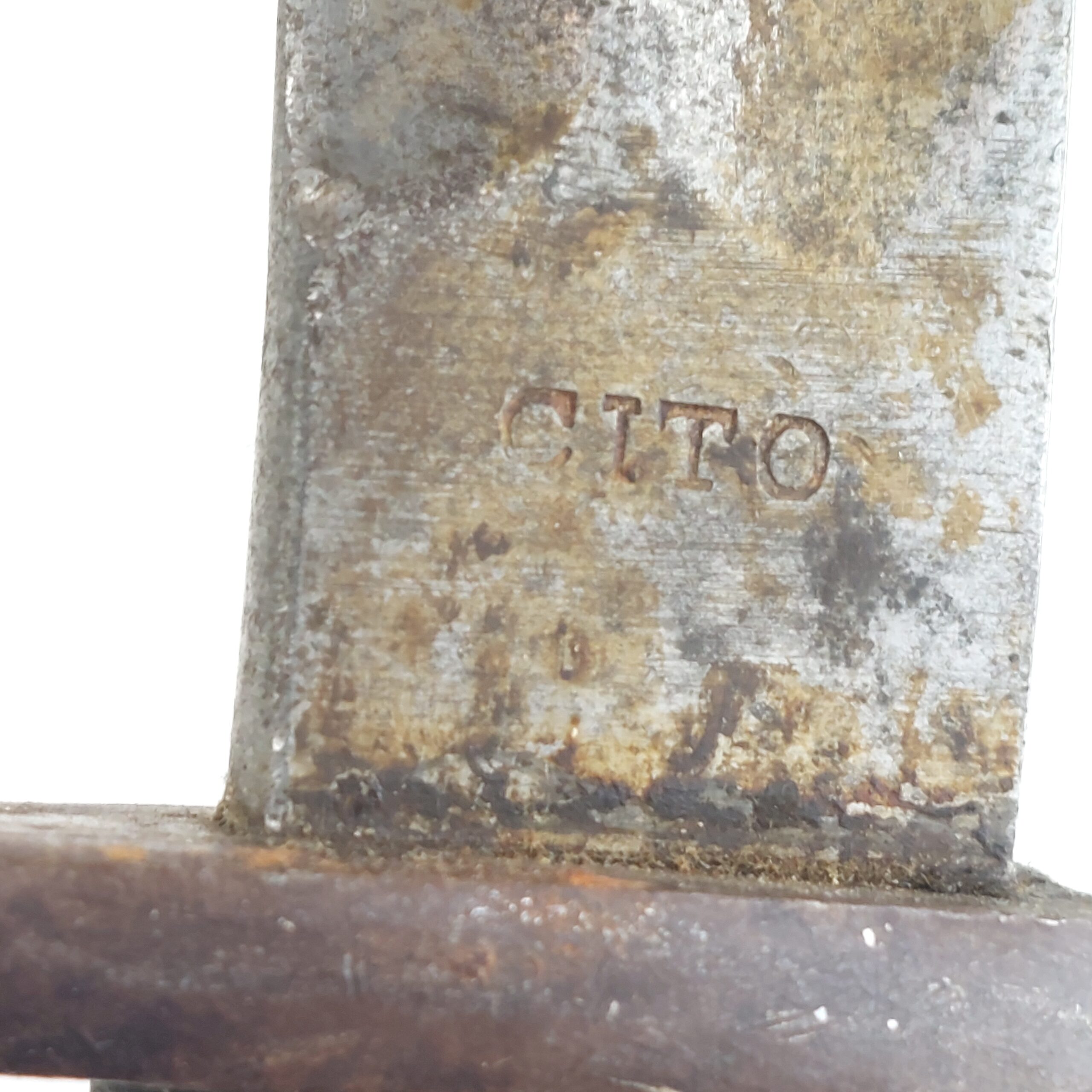 Rare WW1 German Butchers Bayonet by CITO, c1915, with Metal Scabbard - Image 7