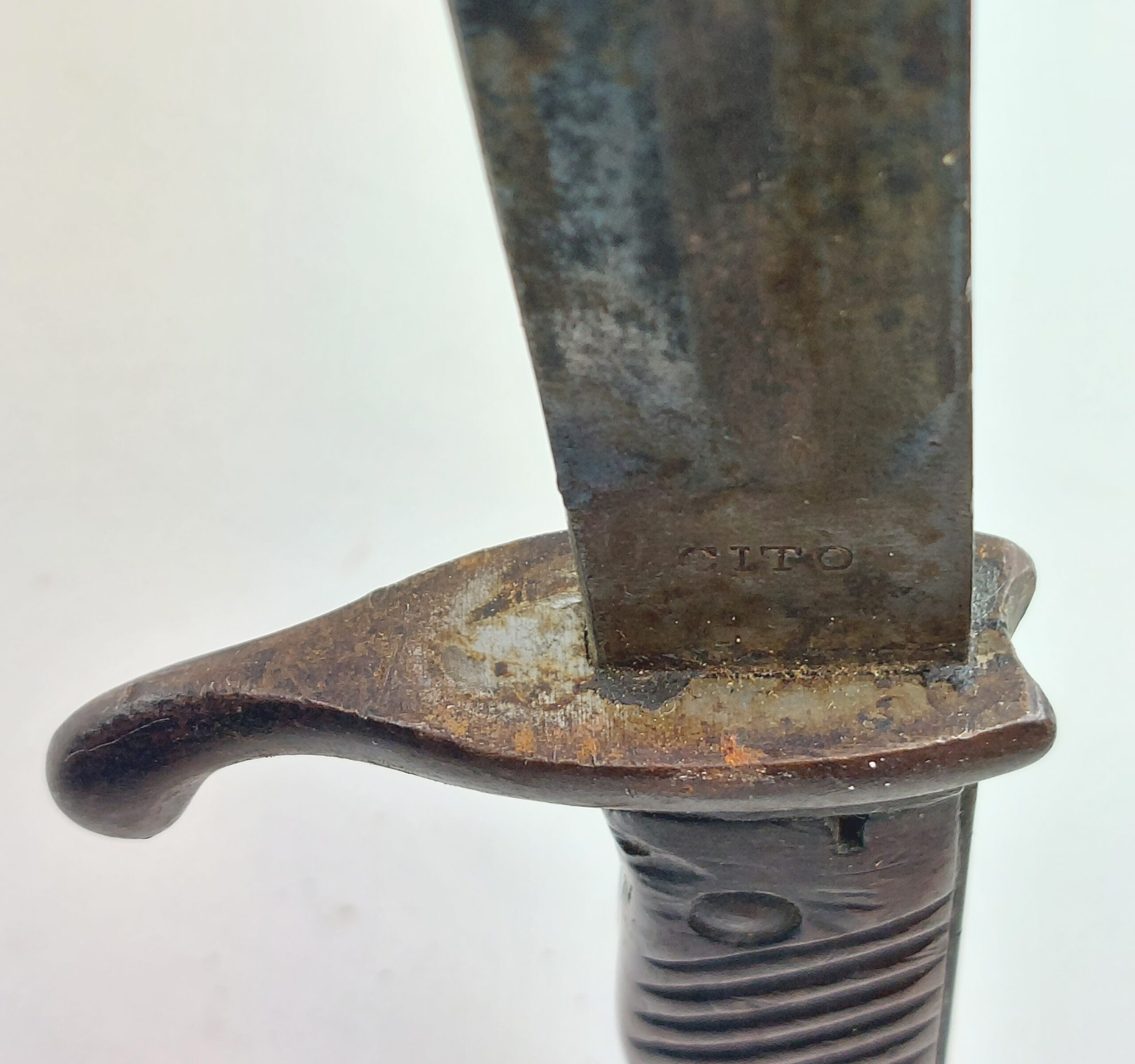 Rare WW1 German Butchers Bayonet by CITO, c1915, with Metal Scabbard - Image 16