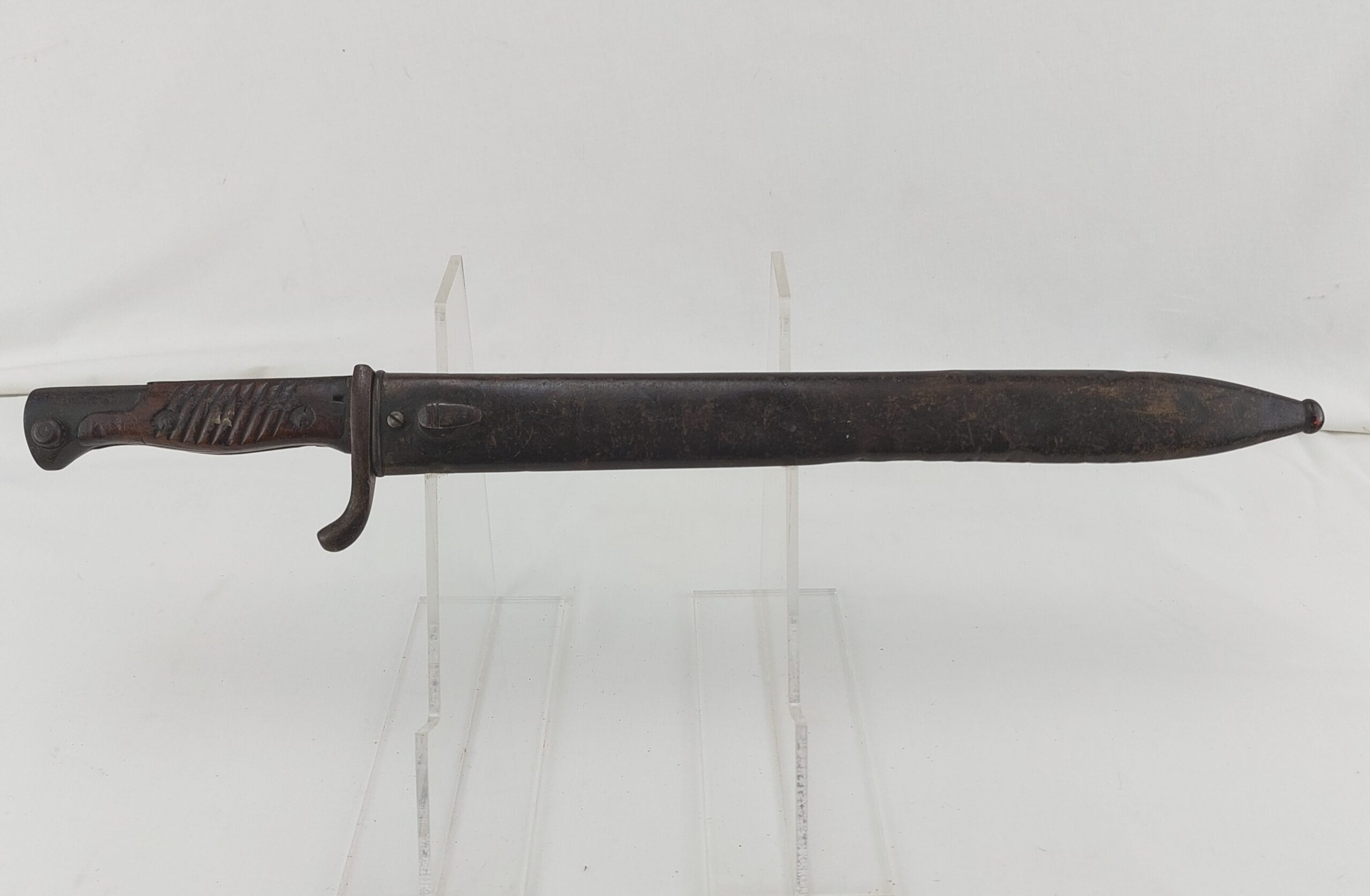 Rare WW1 German Butchers Bayonet by CITO, c1915, with Metal Scabbard - Image 4