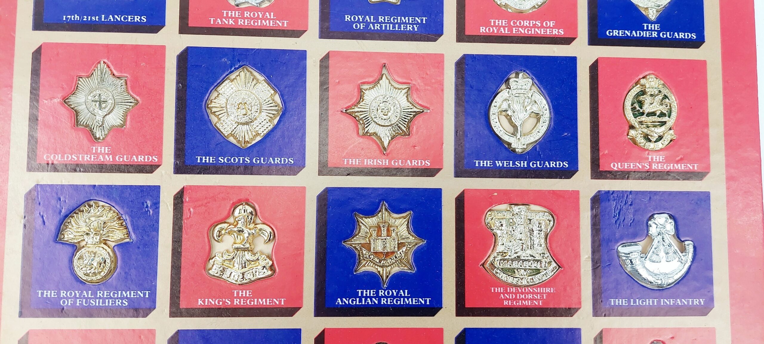 Texaco 1973 Regimental Badge Collection Display Card - Image 3
