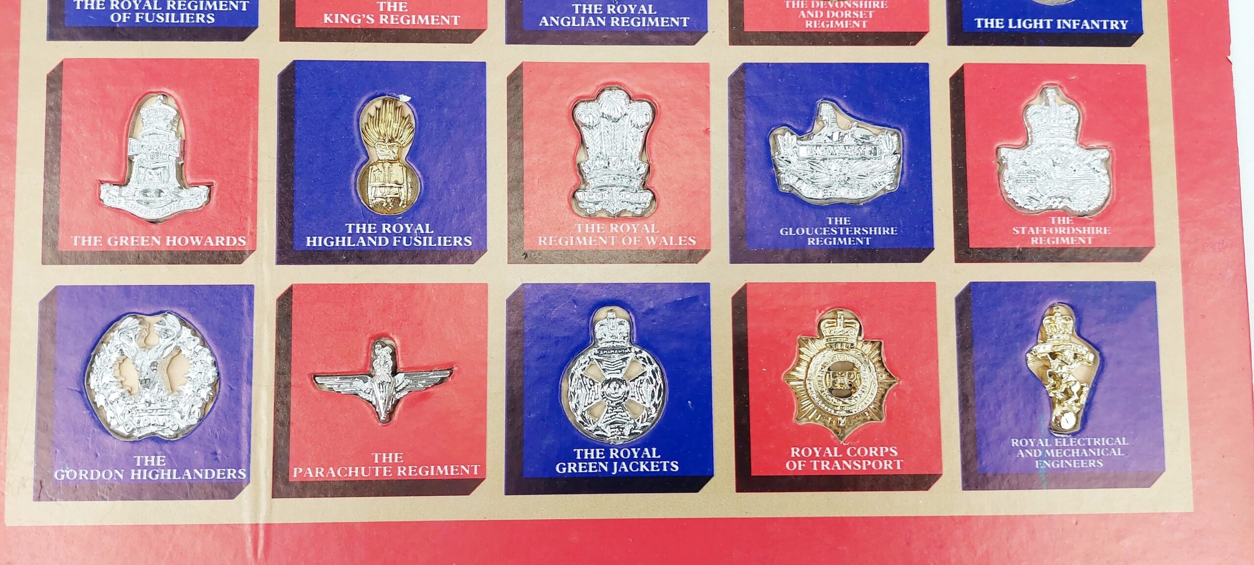 Texaco 1973 Regimental Badge Collection Display Card - Image 4