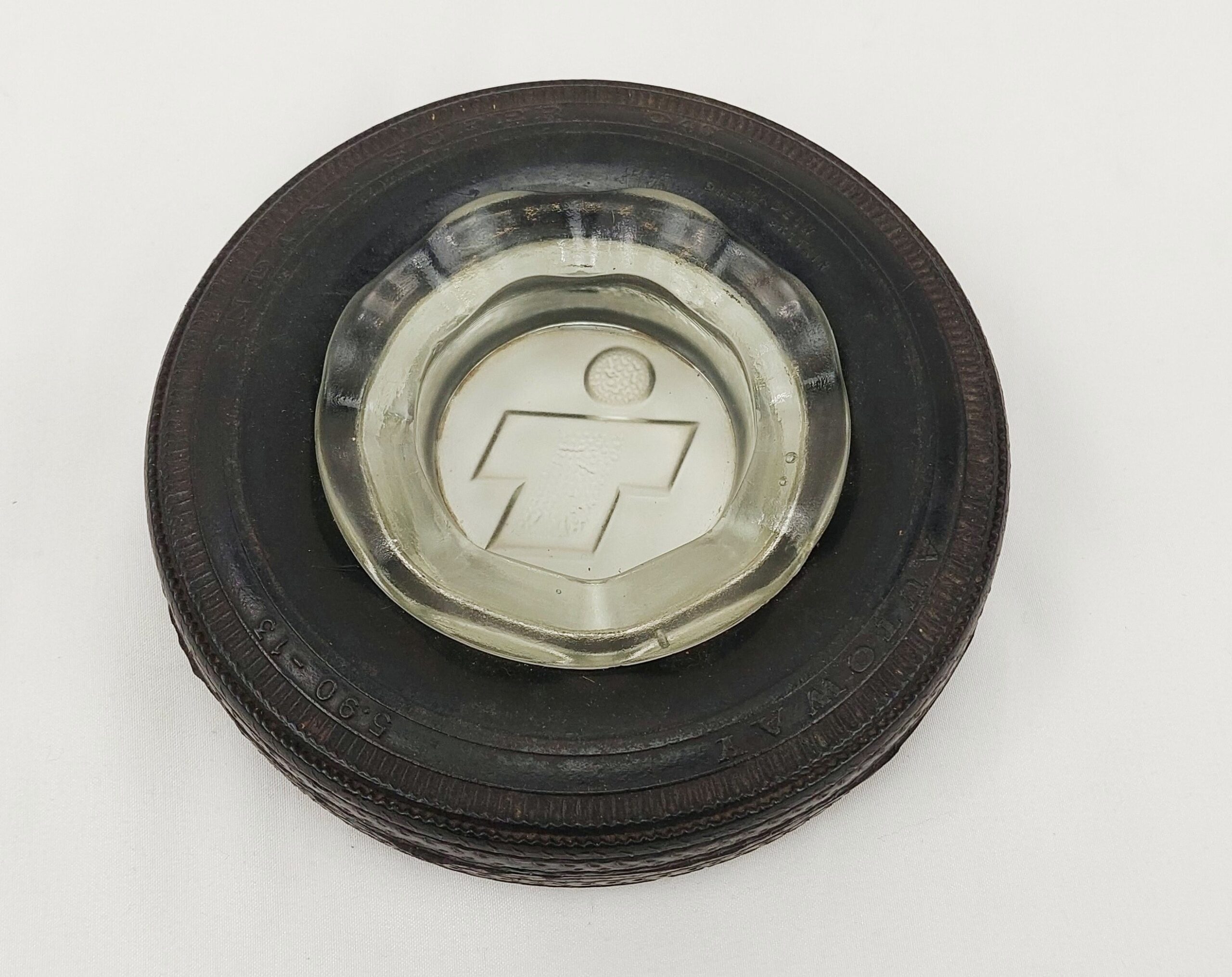 Vintage India Autoway Car Tyre Ashtray