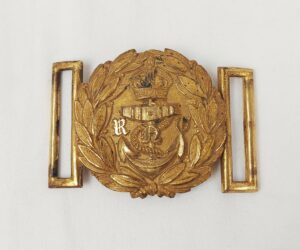 WW1 Kings Crown Royal Navy Volunteers Sword Belt Buckle