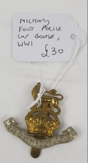 WW1 Military Foot Police Cap Badge