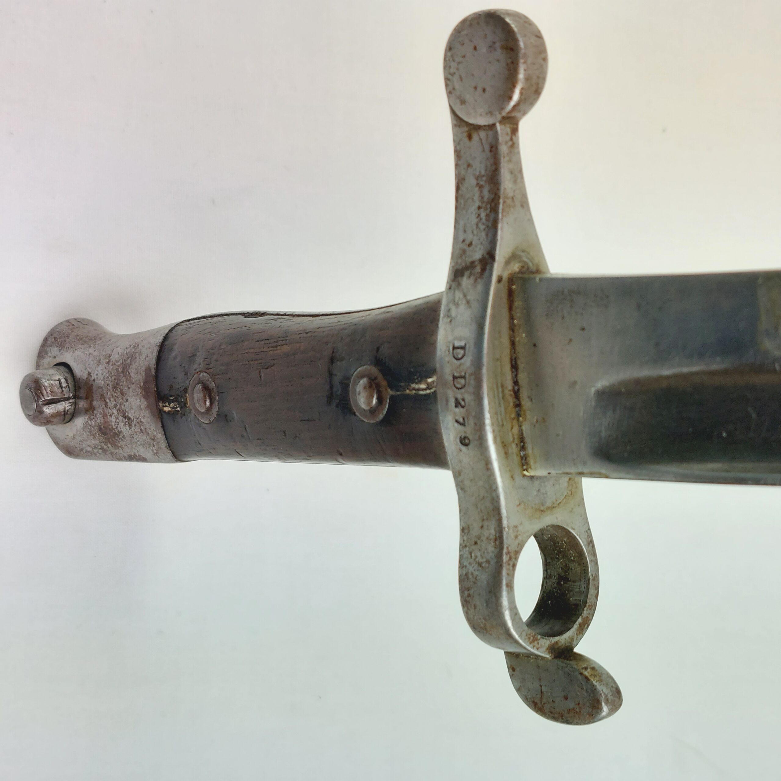 Rare: WW1, Portuguese M1885 Guedes/Kropatshek Yataghan Bayonet and Metal Scabbard - Image 15
