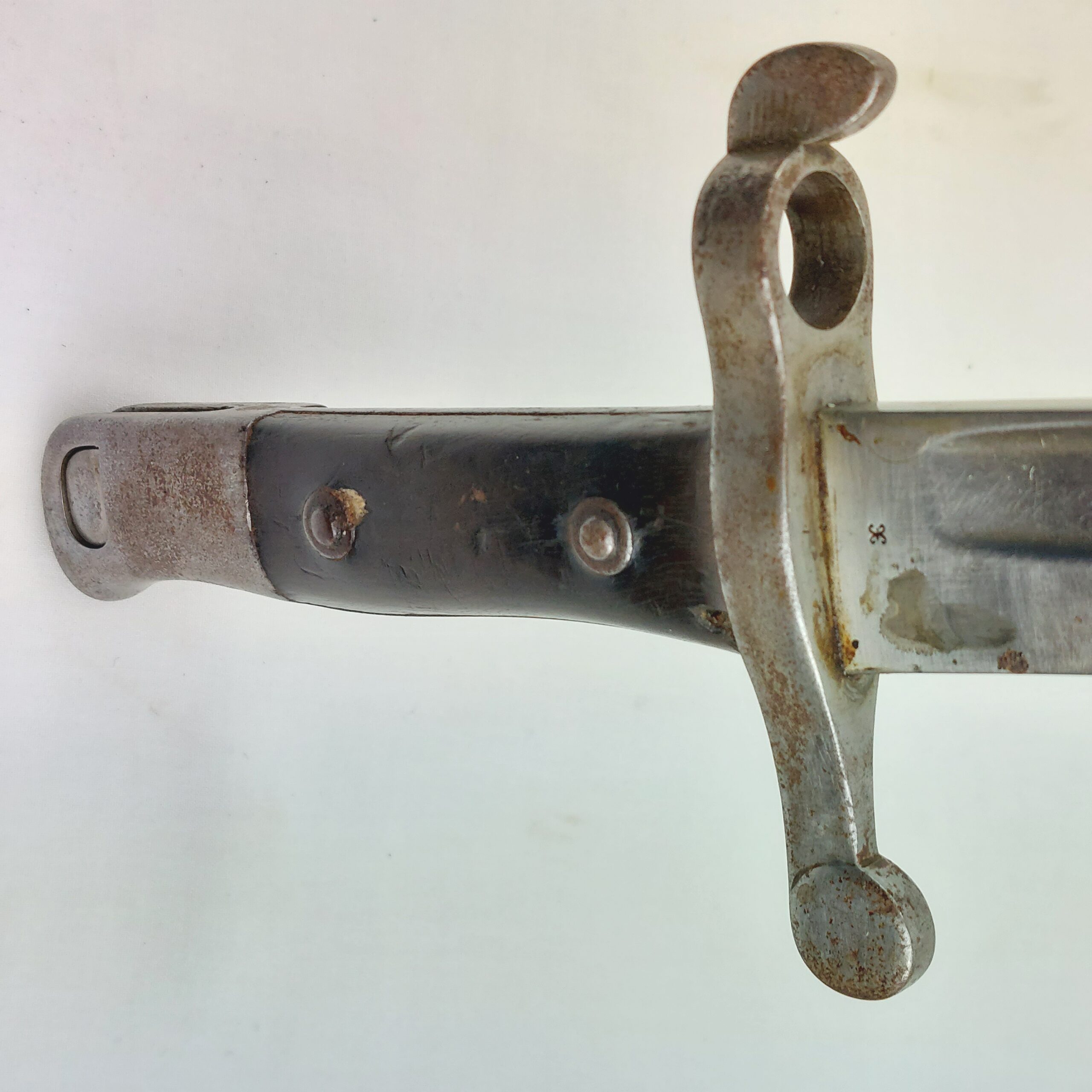 Rare: WW1, Portuguese M1885 Guedes/Kropatshek Yataghan Bayonet and Metal Scabbard - Image 17