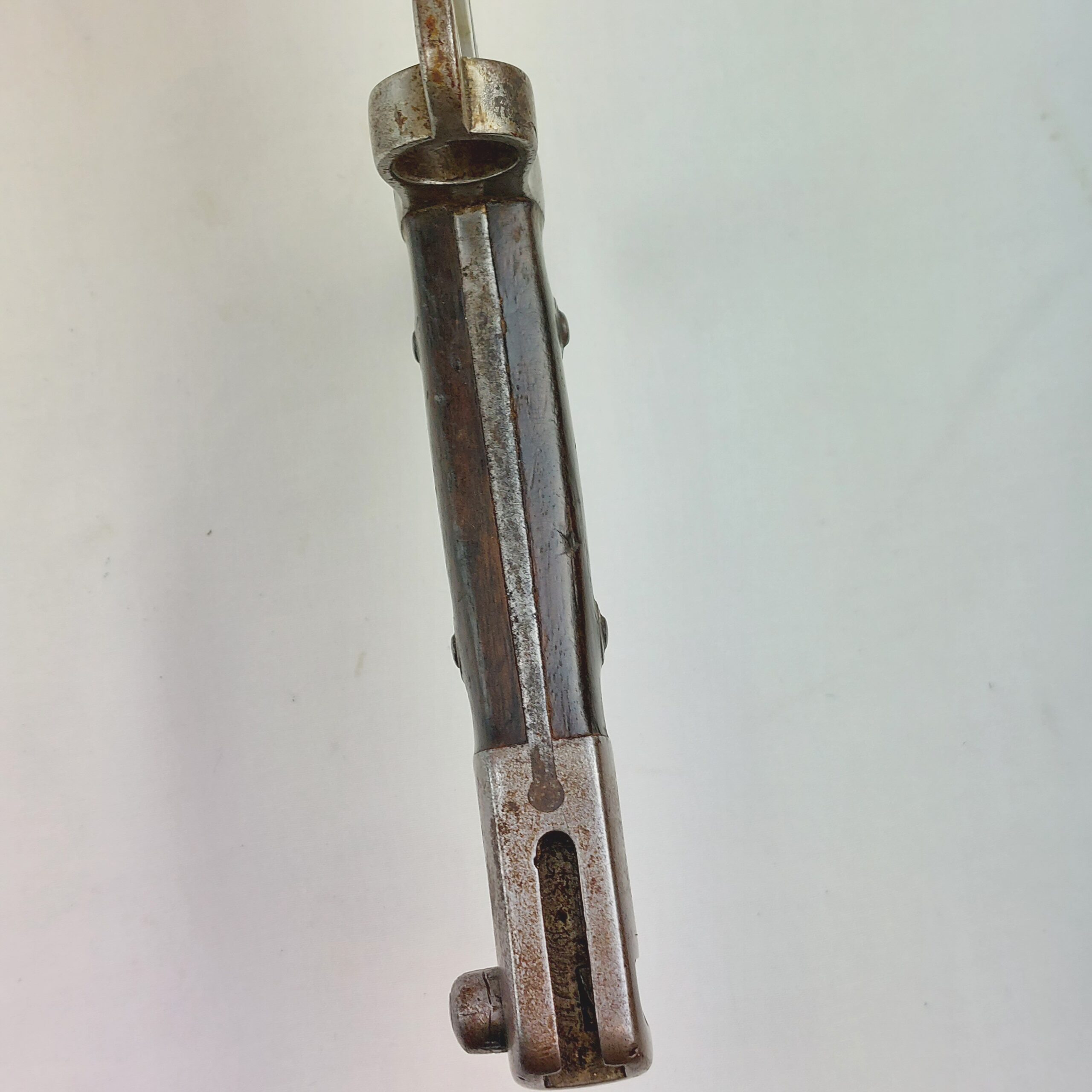 Rare: WW1, Portuguese M1885 Guedes/Kropatshek Yataghan Bayonet and Metal Scabbard - Image 21