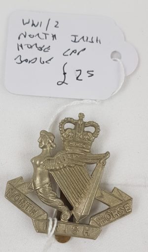 WW1/2 North Irish Horse Cap Badge