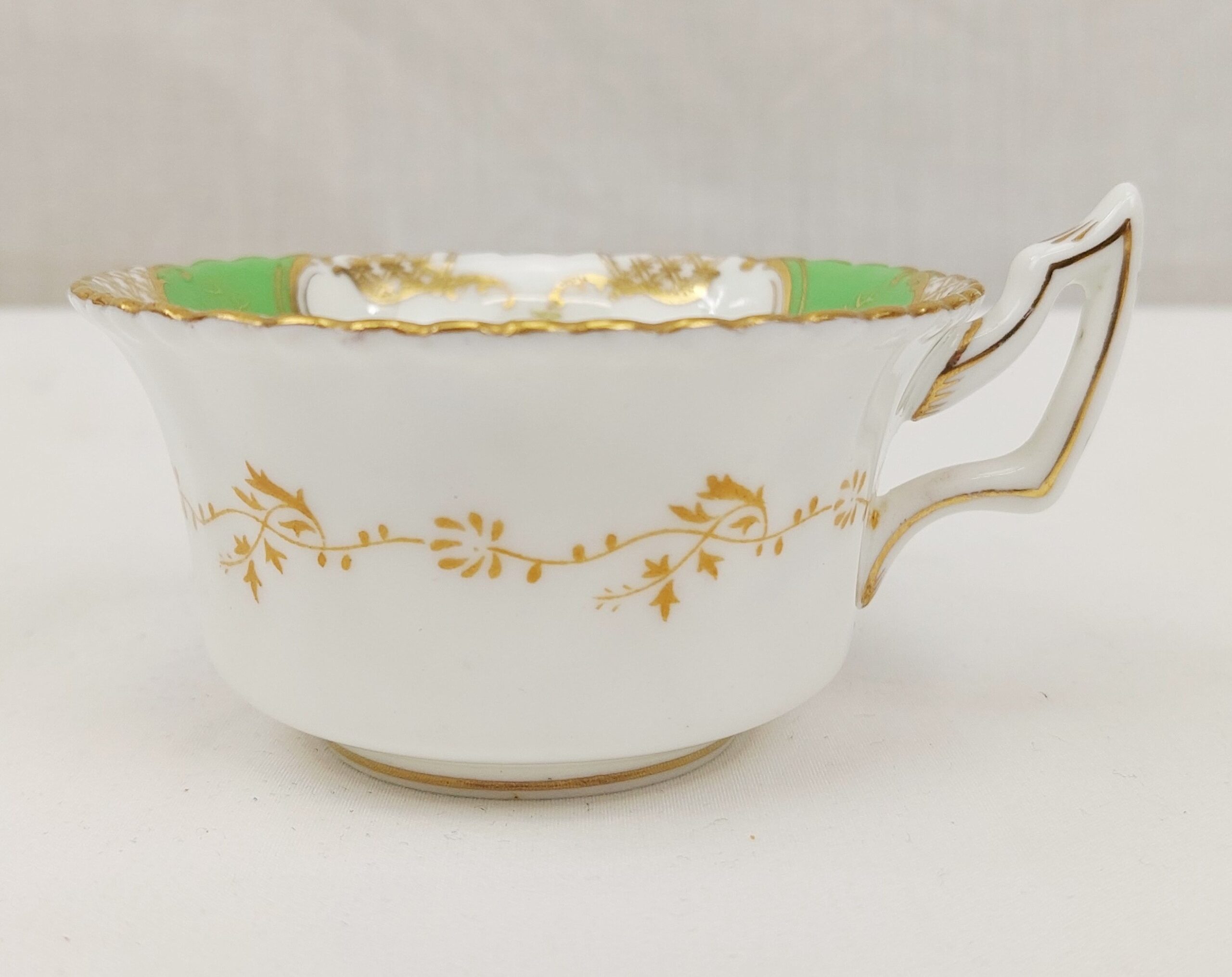 c1900 Coalport Gilt Floral Cup, Saucer And Teaplate Trio - Image 4