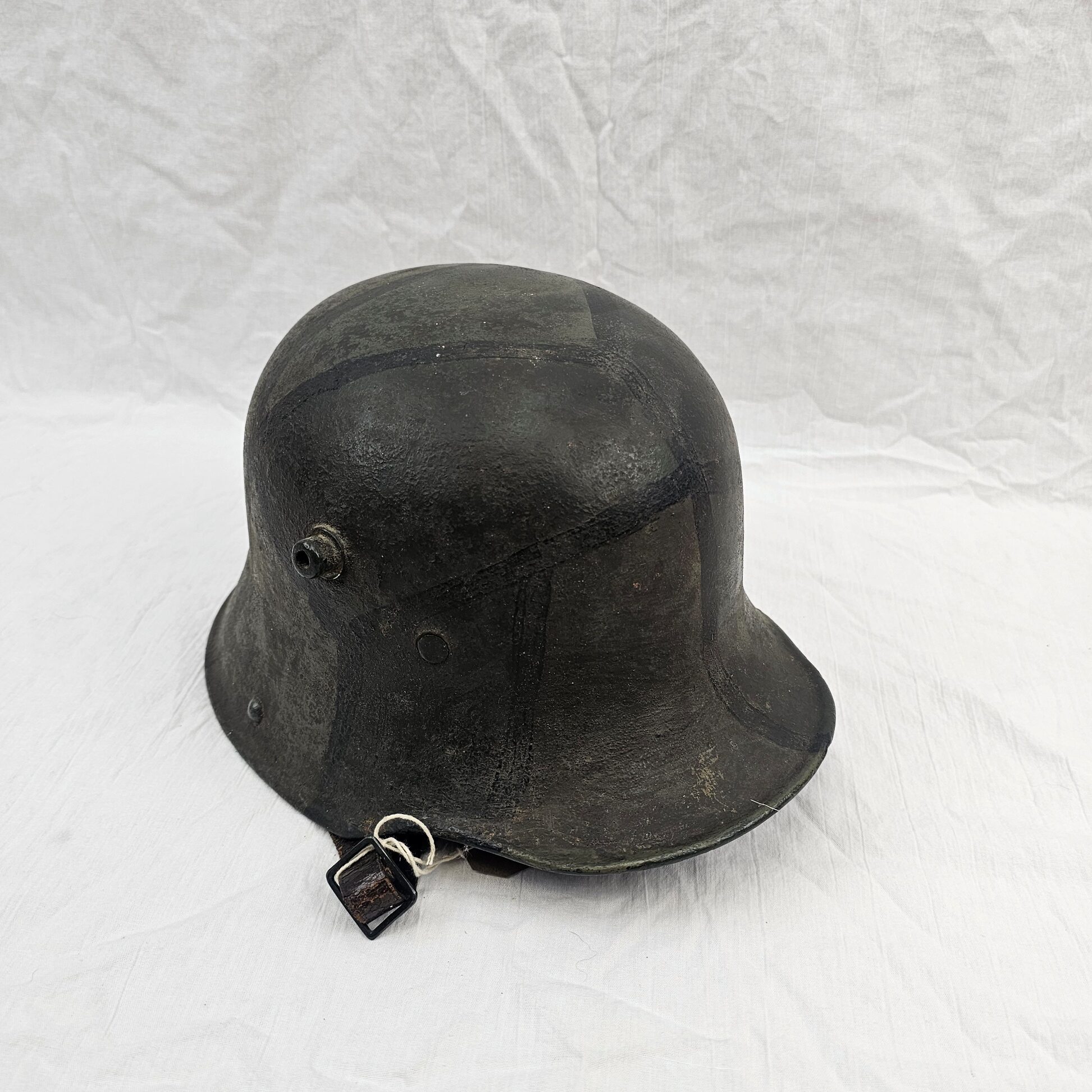 WW1 German M16 Helmet with Brow Plate (Stirnpanzer) - Image 8