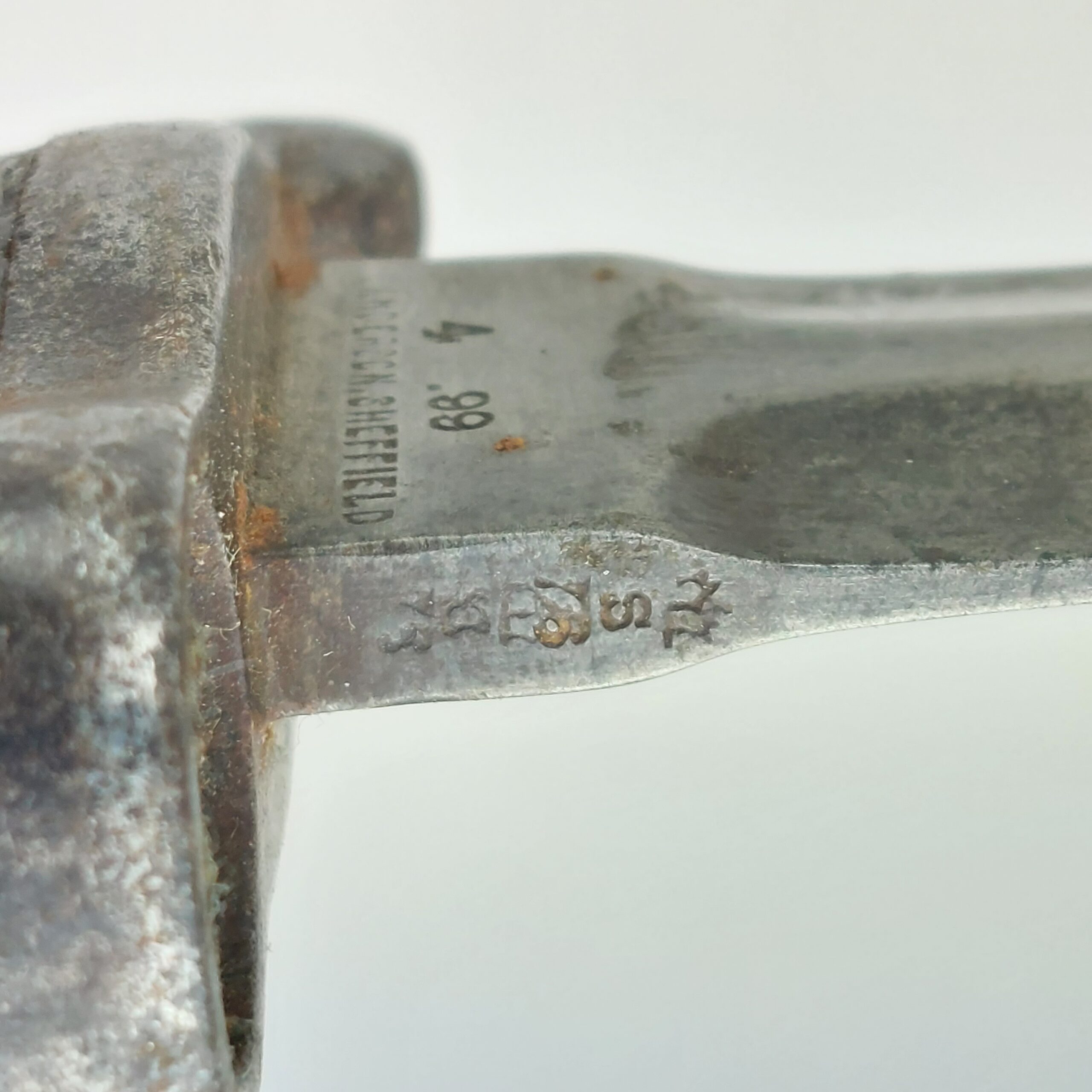 British 1888 Pattern, Mk 1. Type 2, Knife Bayonet by Sanderson, Sheffield. Dated 1899 - Image 12