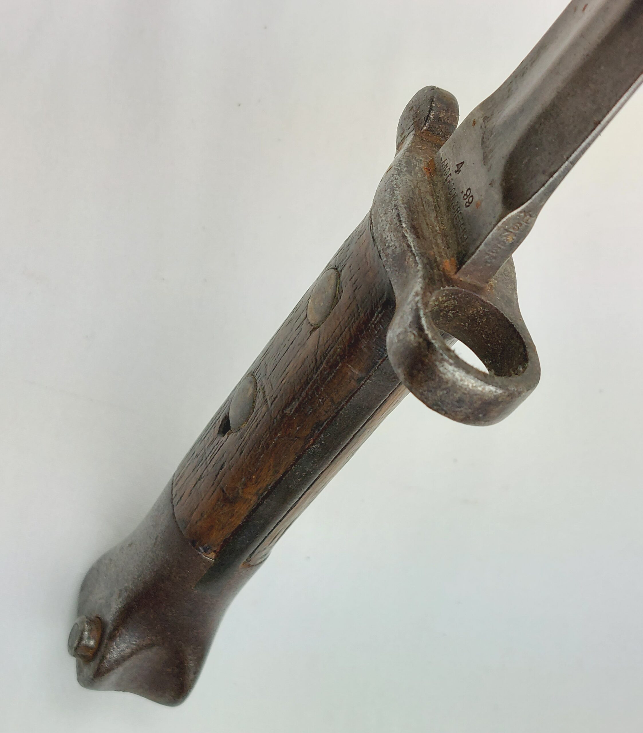 British 1888 Pattern, Mk 1. Type 2, Knife Bayonet by Sanderson, Sheffield. Dated 1899 - Image 14