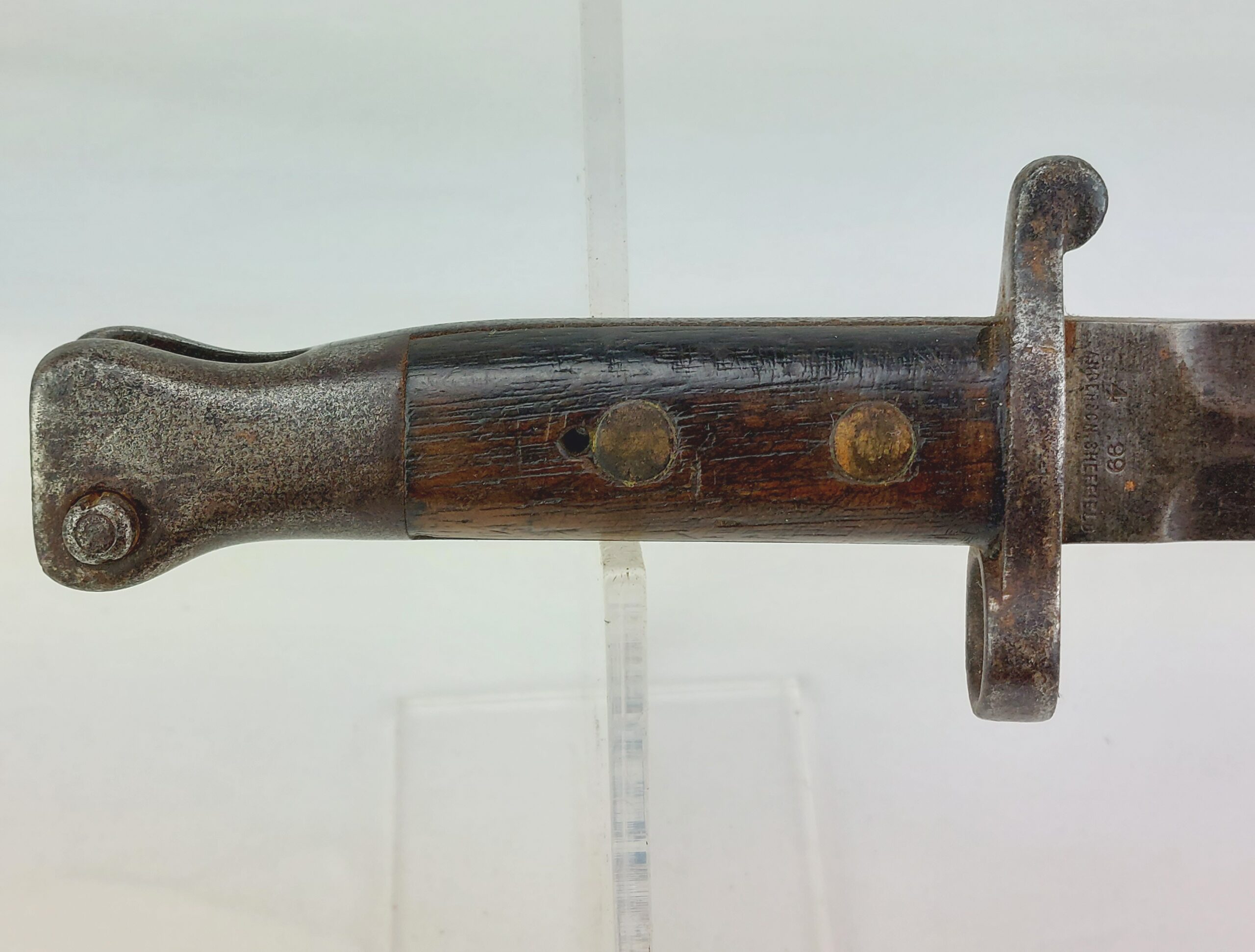 British 1888 Pattern, Mk 1. Type 2, Knife Bayonet by Sanderson, Sheffield. Dated 1899 - Image 2
