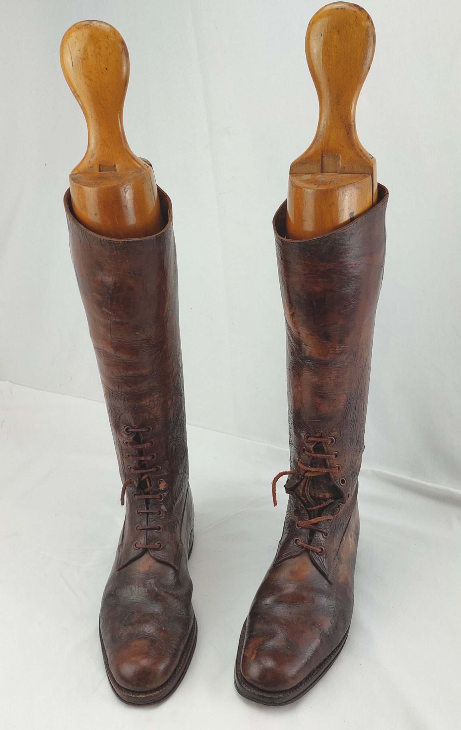 British, WW1, Officers Boots with Original Wooden Lasts/Trees
