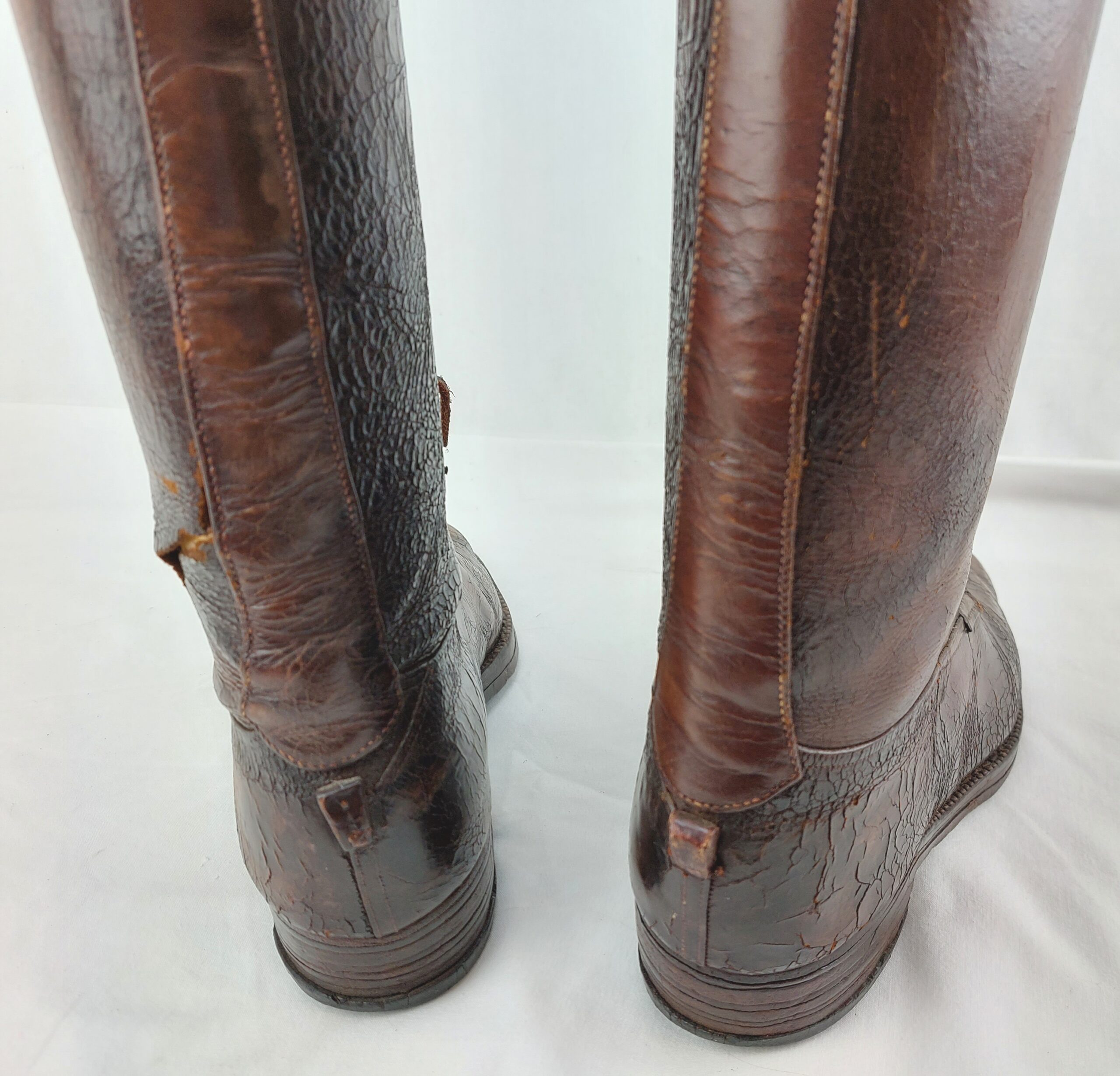 British, WW1, Officers Boots with Original Wooden Lasts/Trees - Image 10