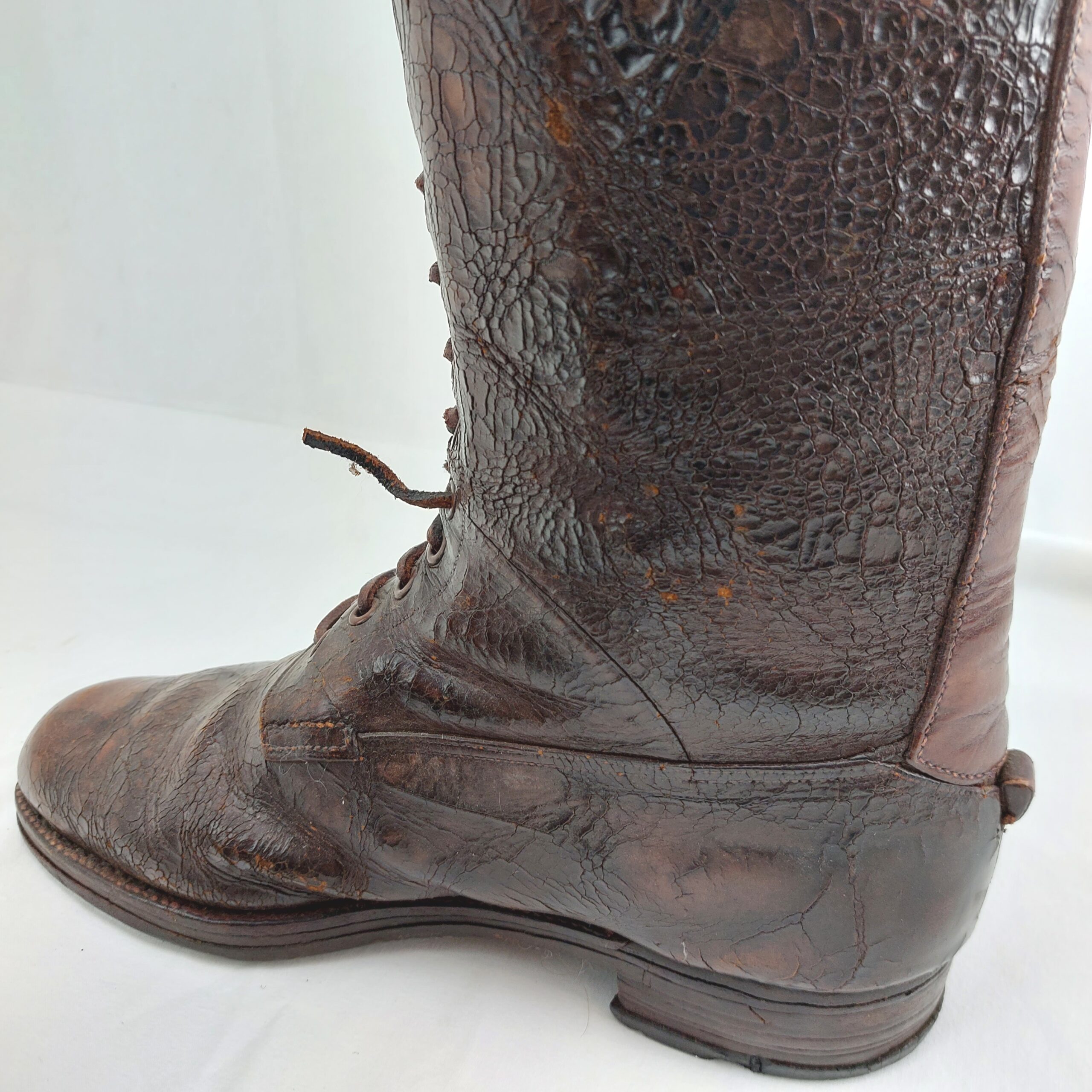 British, WW1, Officers Boots with Original Wooden Lasts/Trees - Image 15