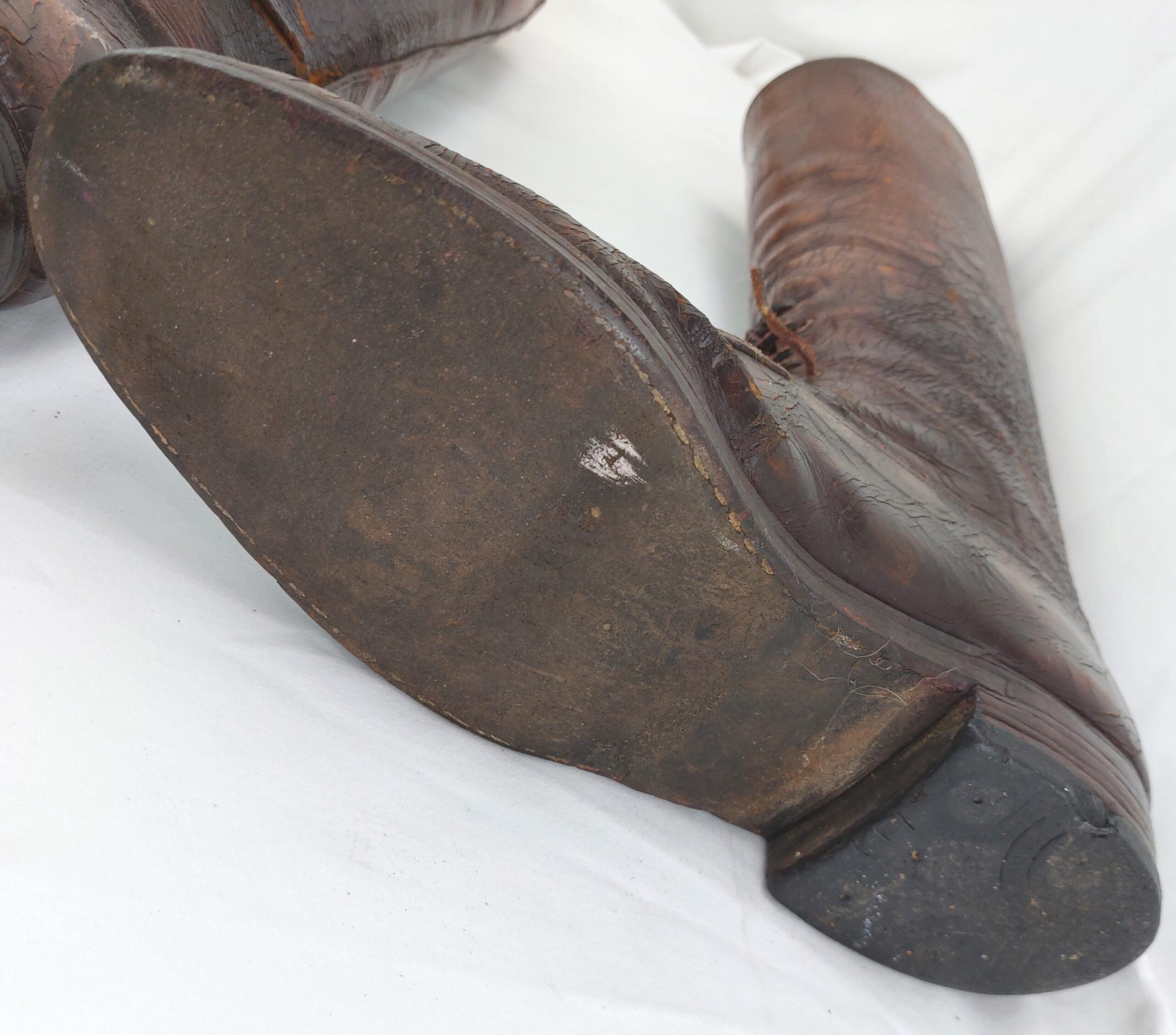 British, WW1, Officers Boots with Original Wooden Lasts/Trees - Image 19