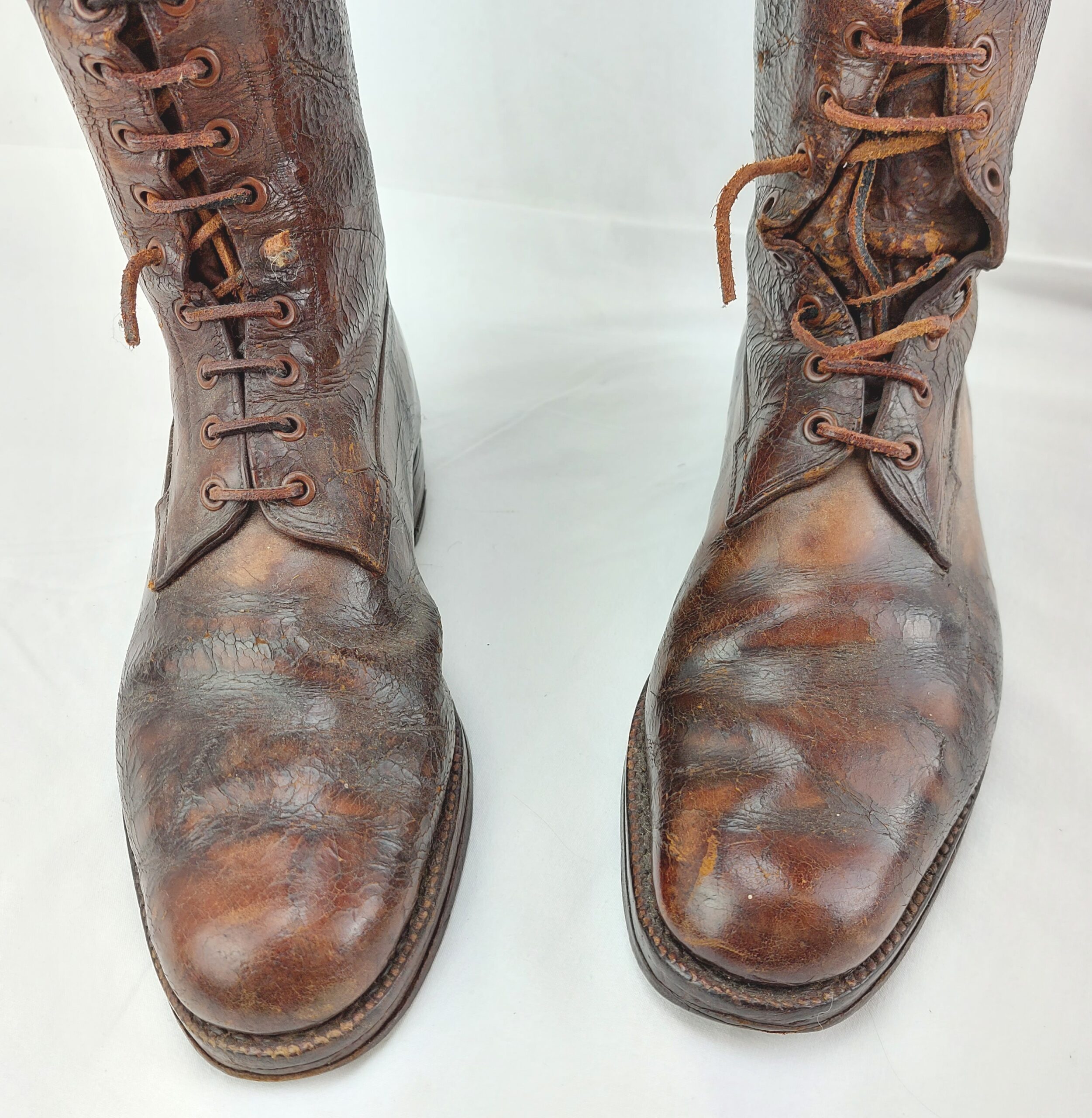 British, WW1, Officers Boots with Original Wooden Lasts/Trees - Image 2