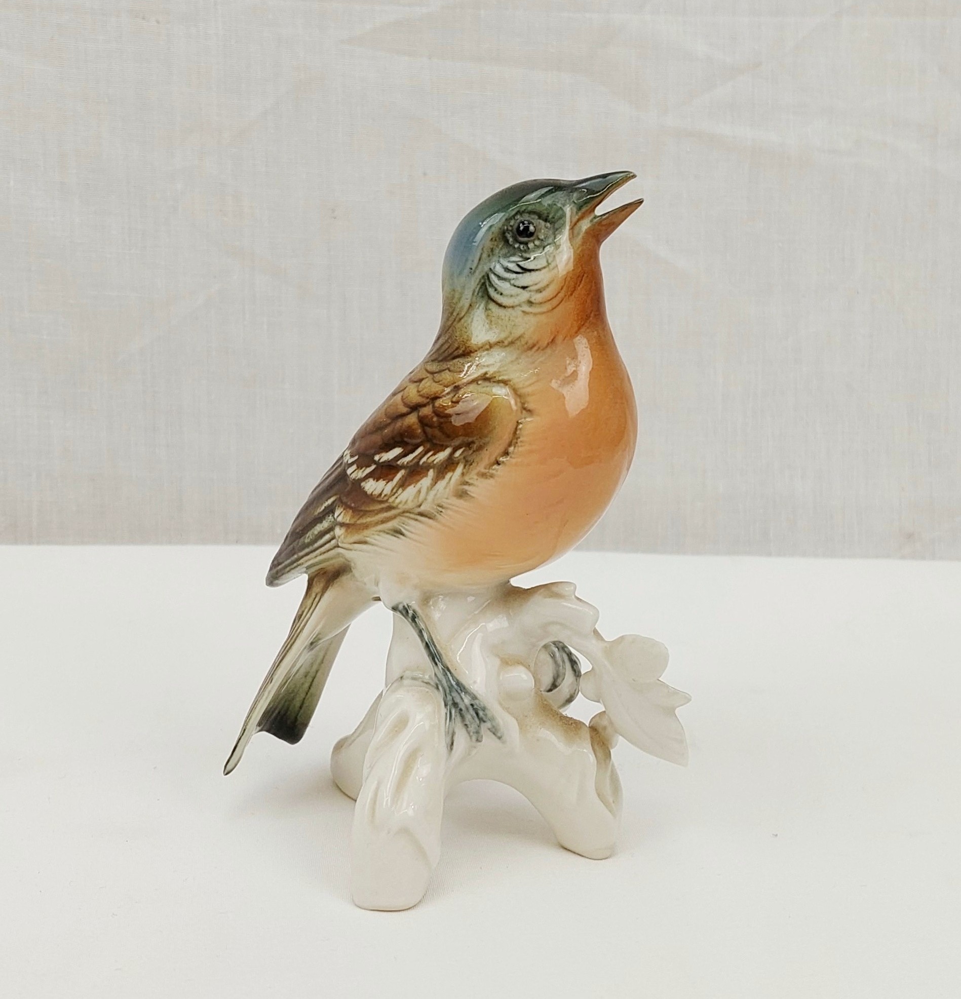 Circa 1950 Karl Ens Ceramic Common Chaffinch Bird