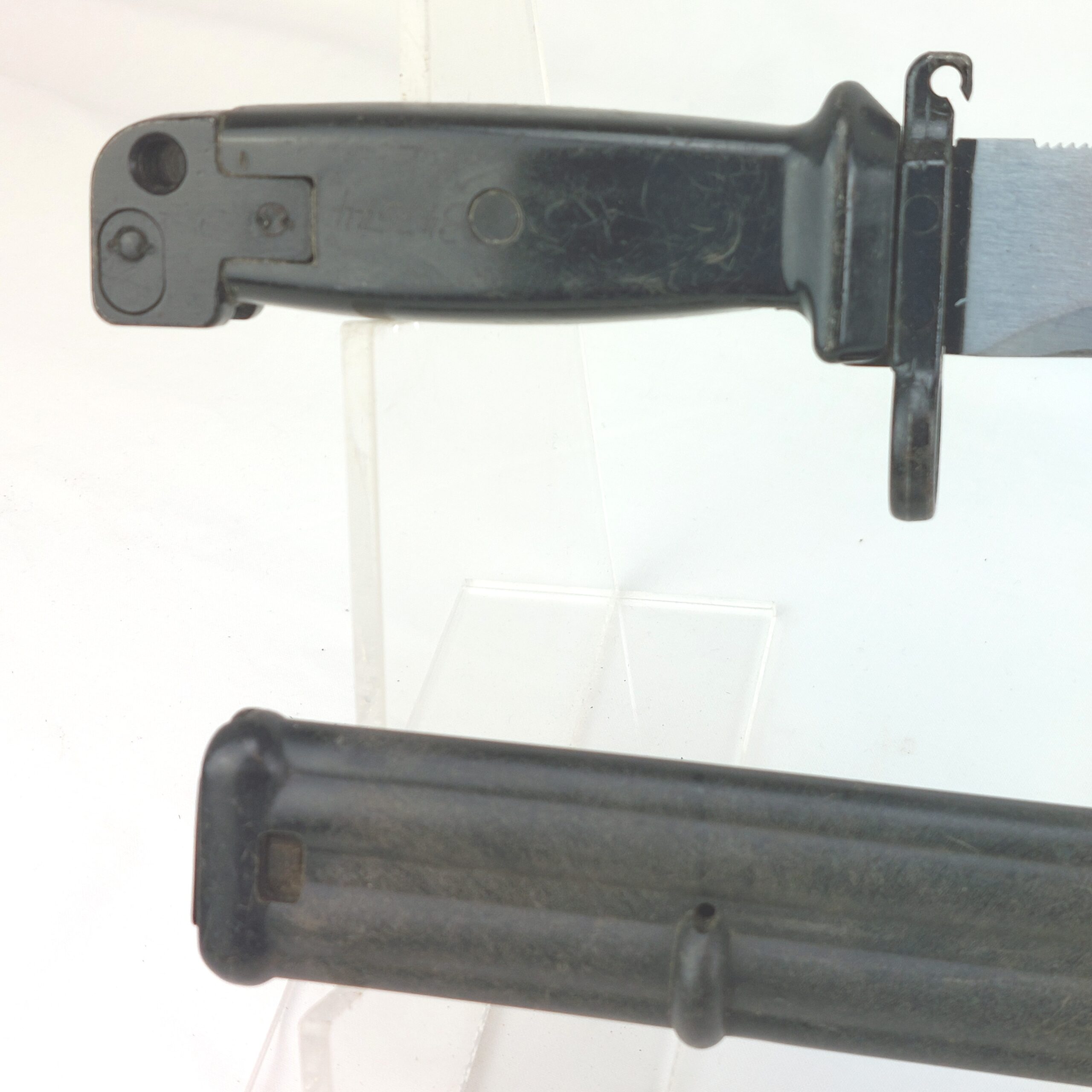 East German AKM Type II Bayonet G36 Conversion and Scabbard. 1996. - Image 2