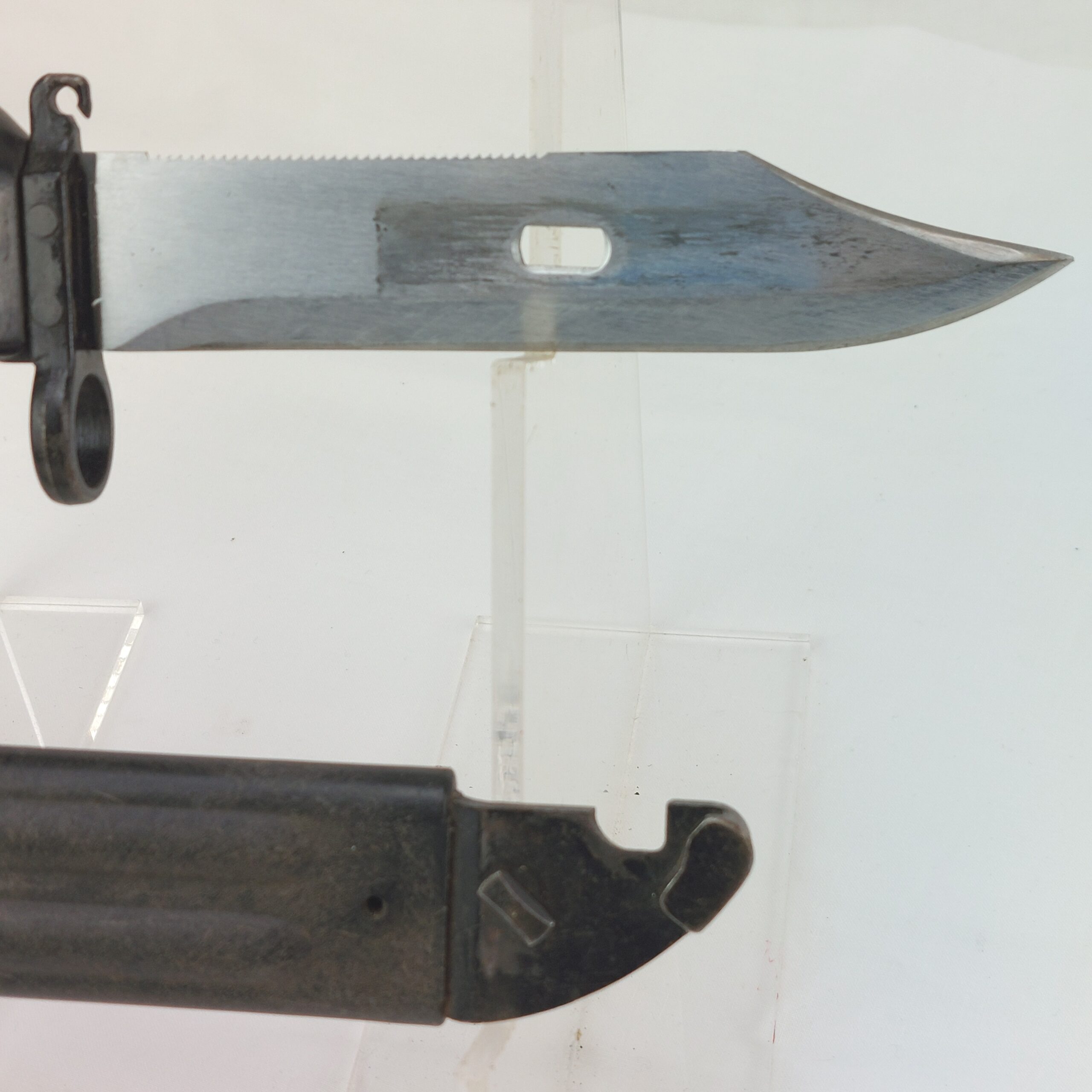 East German AKM Type II Bayonet G36 Conversion and Scabbard. 1996. - Image 3