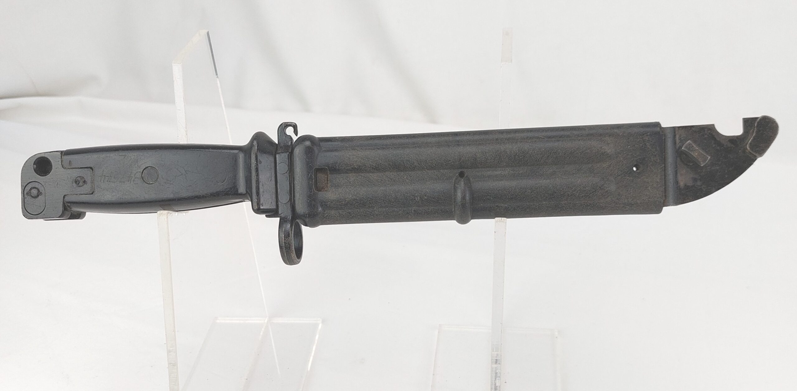 East German AKM Type II Bayonet G36 Conversion and Scabbard. 1996. - Image 4