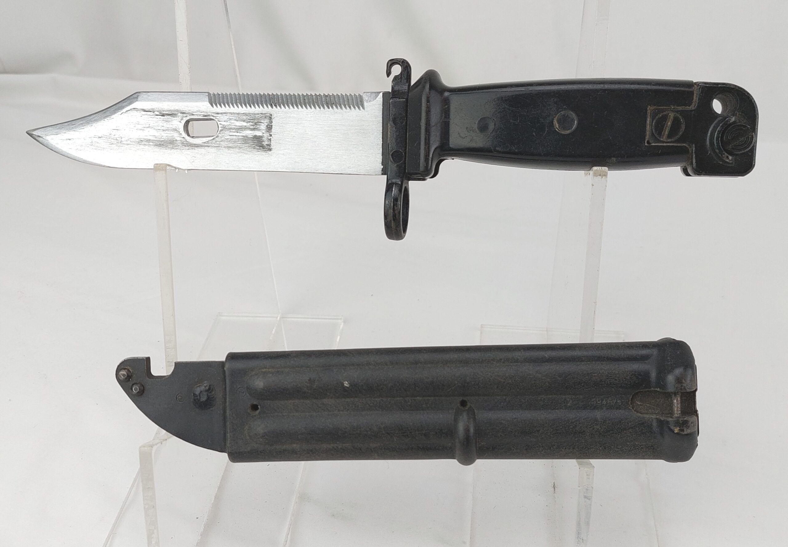 East German AKM Type II Bayonet G36 Conversion and Scabbard. 1996. - Image 6