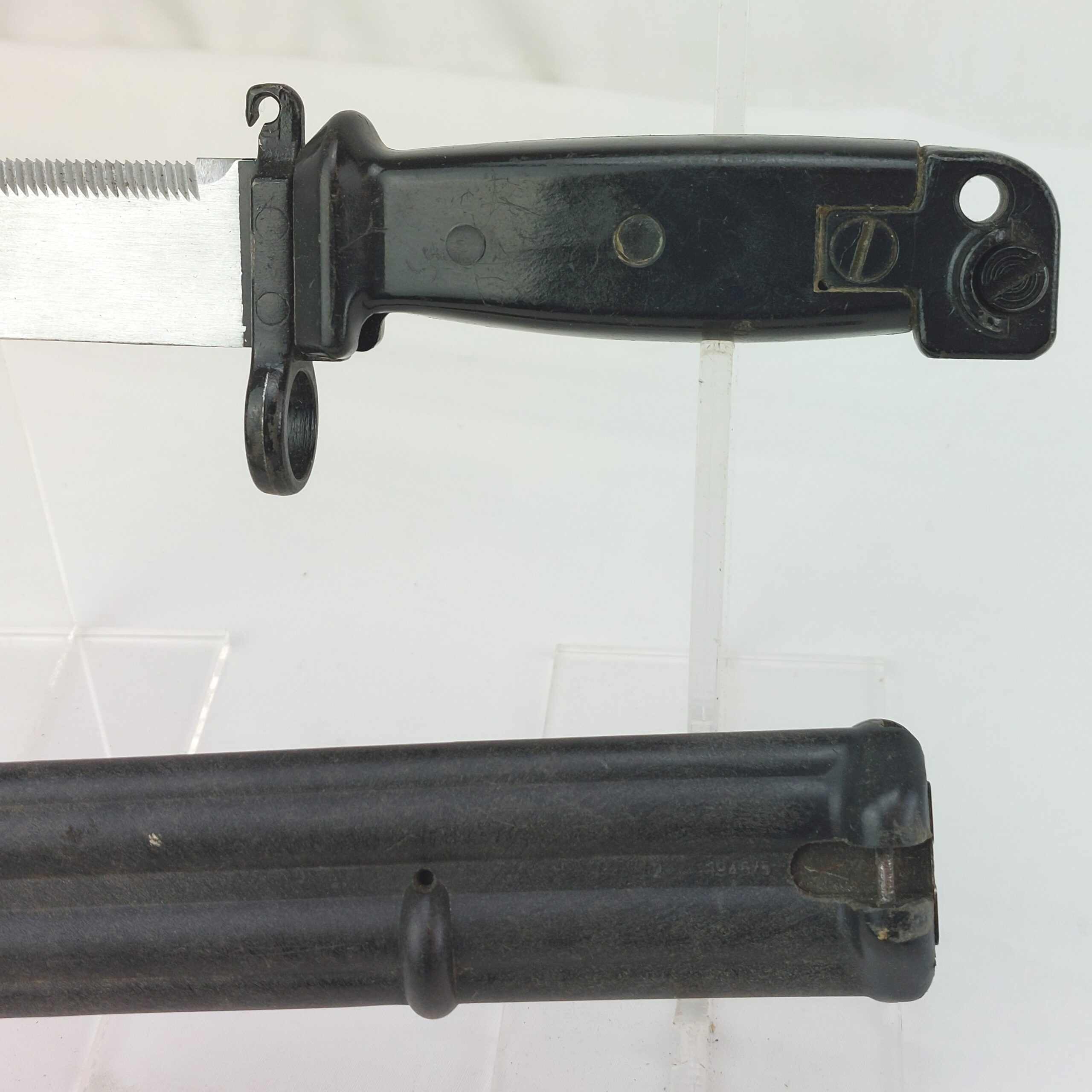 East German AKM Type II Bayonet G36 Conversion and Scabbard. 1996. - Image 7