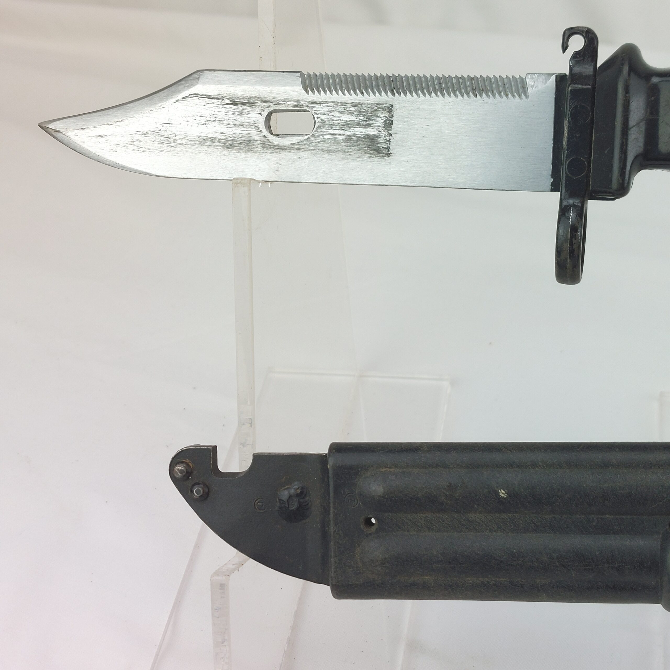 East German AKM Type II Bayonet G36 Conversion and Scabbard. 1996. - Image 8