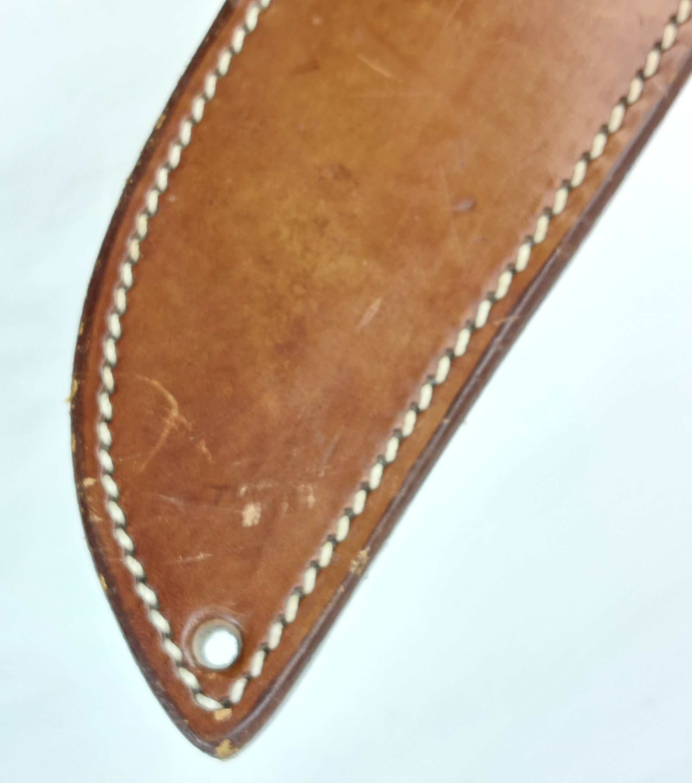 Immaculate Bowie Knife with Warthog Logo and Leather Sheath - Image 21