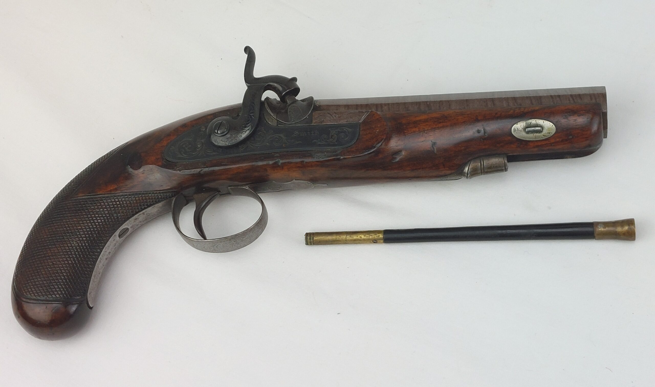 Manstopper Percussion Pistol, by Smith. Obsolete Calibre. - Image 8