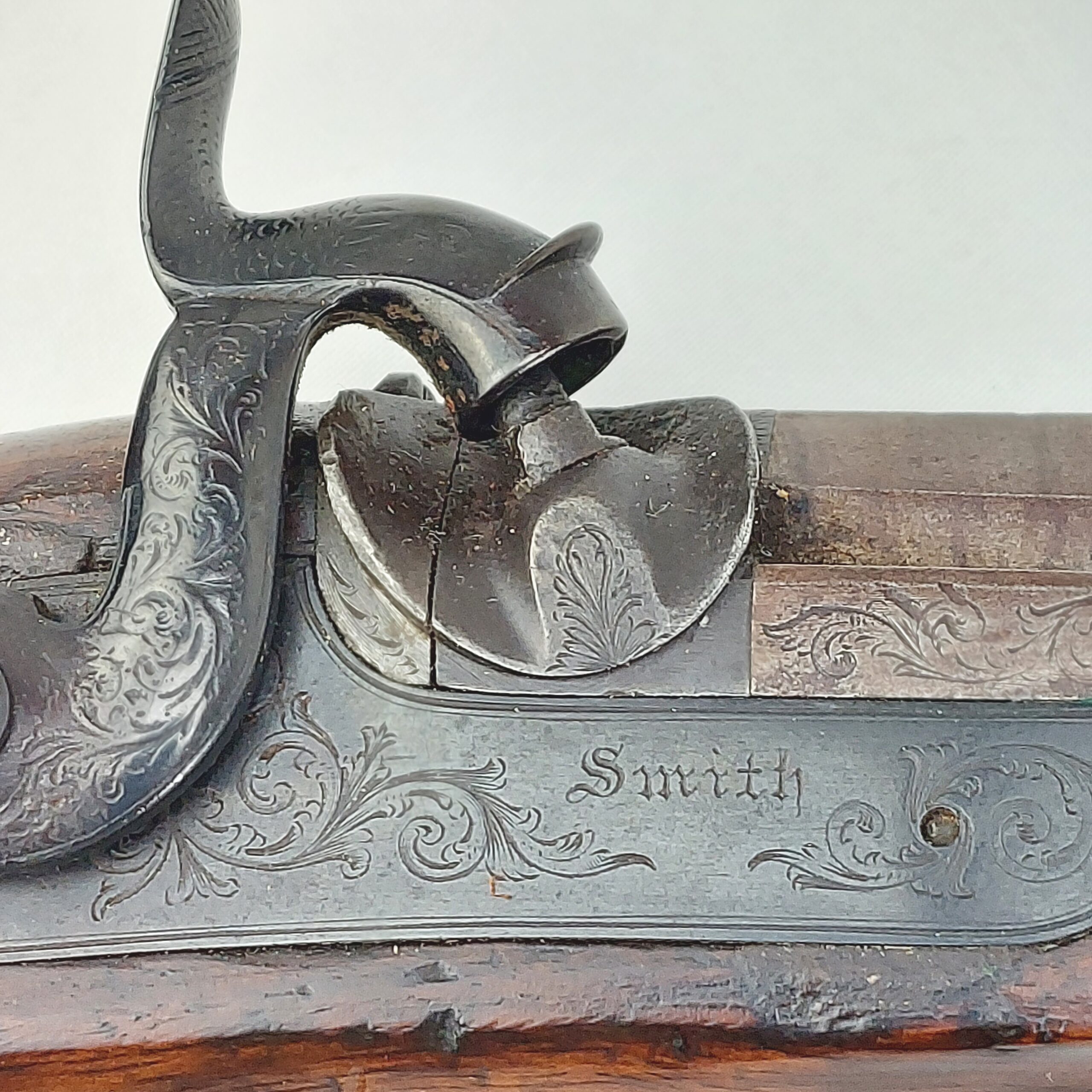Manstopper Percussion Pistol, by Smith. Obsolete Calibre. - Image 9