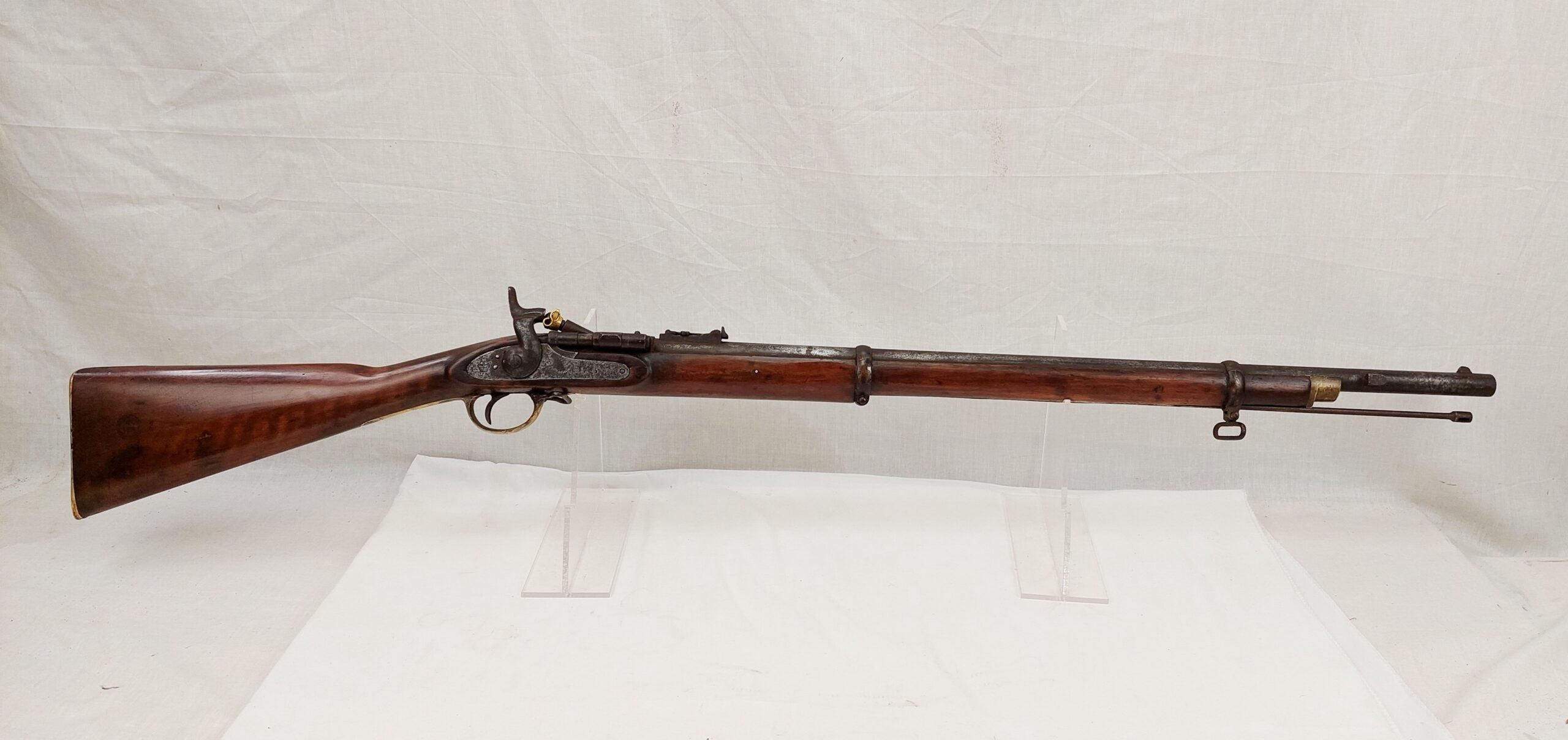 New Zealand Militia 1861 Dated British 1853 Pattern 2 Band Snider Musket