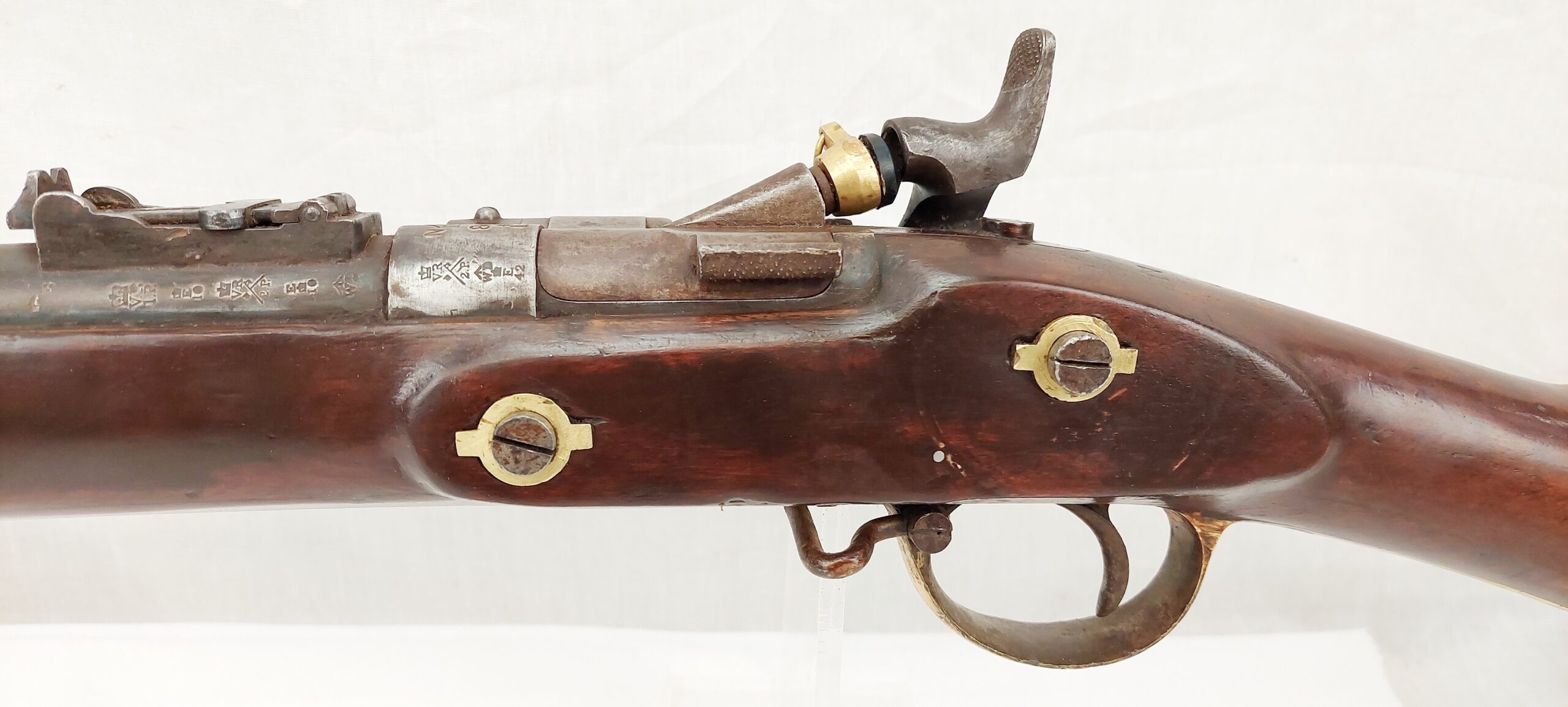 New Zealand Militia 1861 Dated British 1853 Pattern 2 Band Snider Musket - Image 7