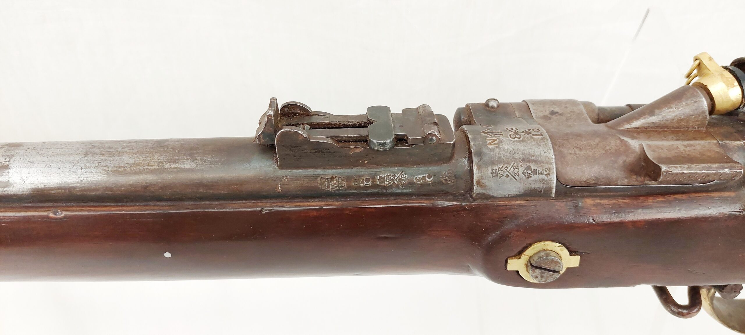 New Zealand Militia 1861 Dated British 1853 Pattern 2 Band Snider Musket - Image 6