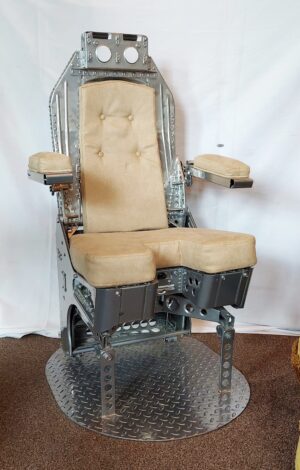 Professionally Polished And Restored Boeing Jet Liner Pilots Seat