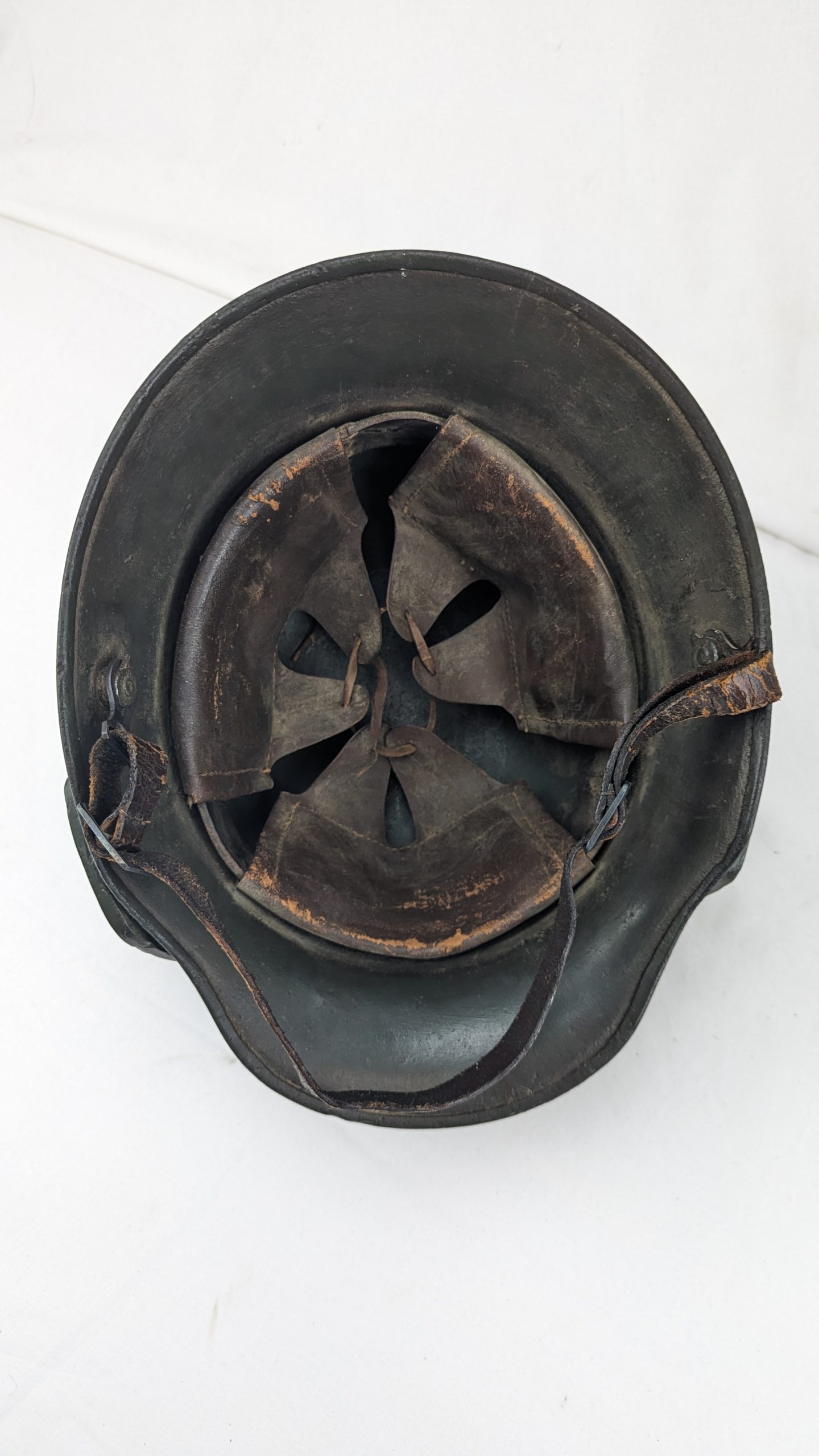 WW1 German M16 Helmet with Brow Plate (Stirnpanzer) - Image 6