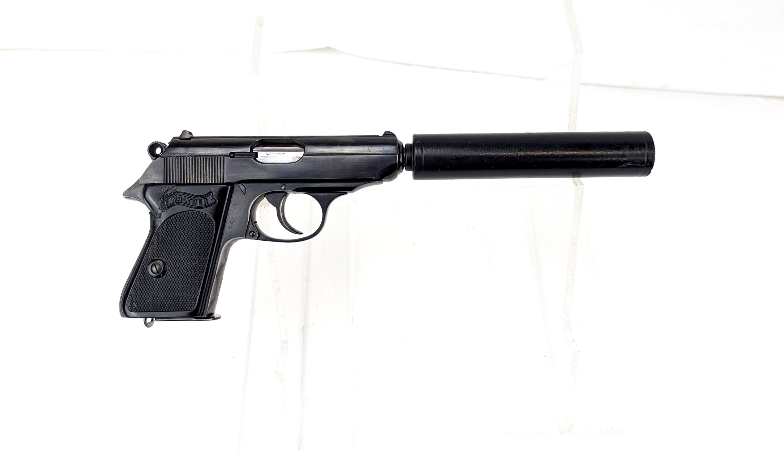 Original Walther PPK with Replica Silencer