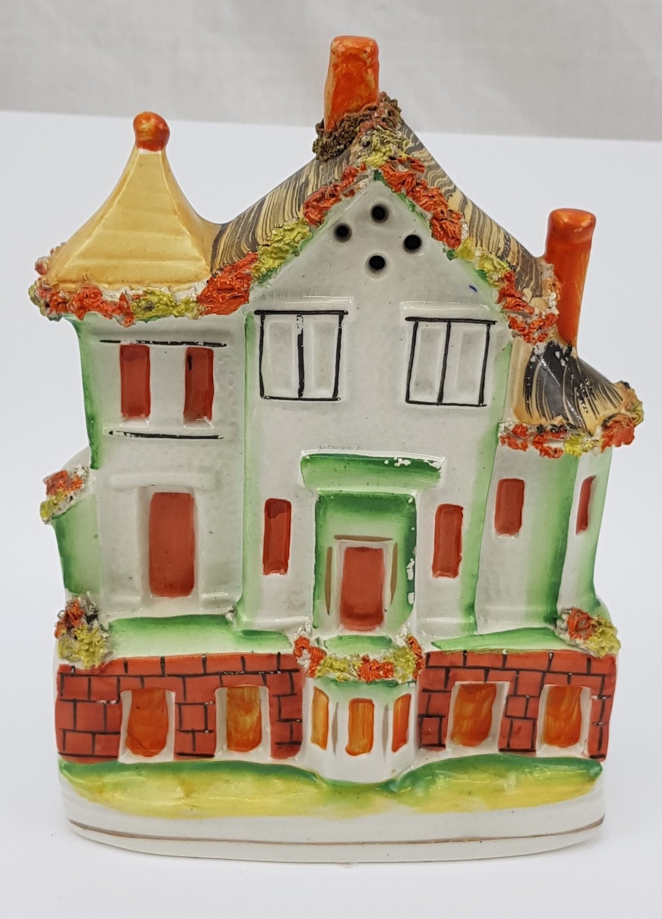 Victorian Staffordshire Flatback House #1