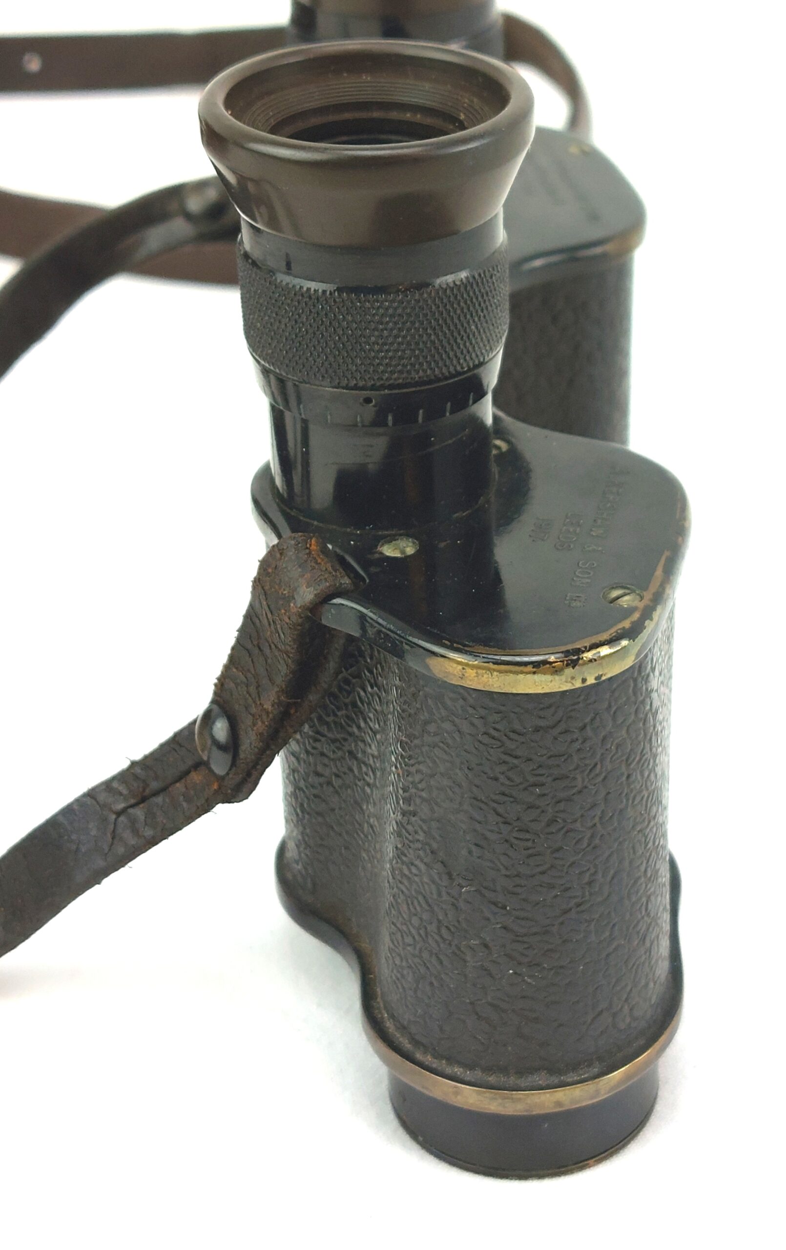 WW1, British army issued, 1917 Field Binoculars with leather case, by A. Kershaw and Son Ltd, Leeds - Image 11