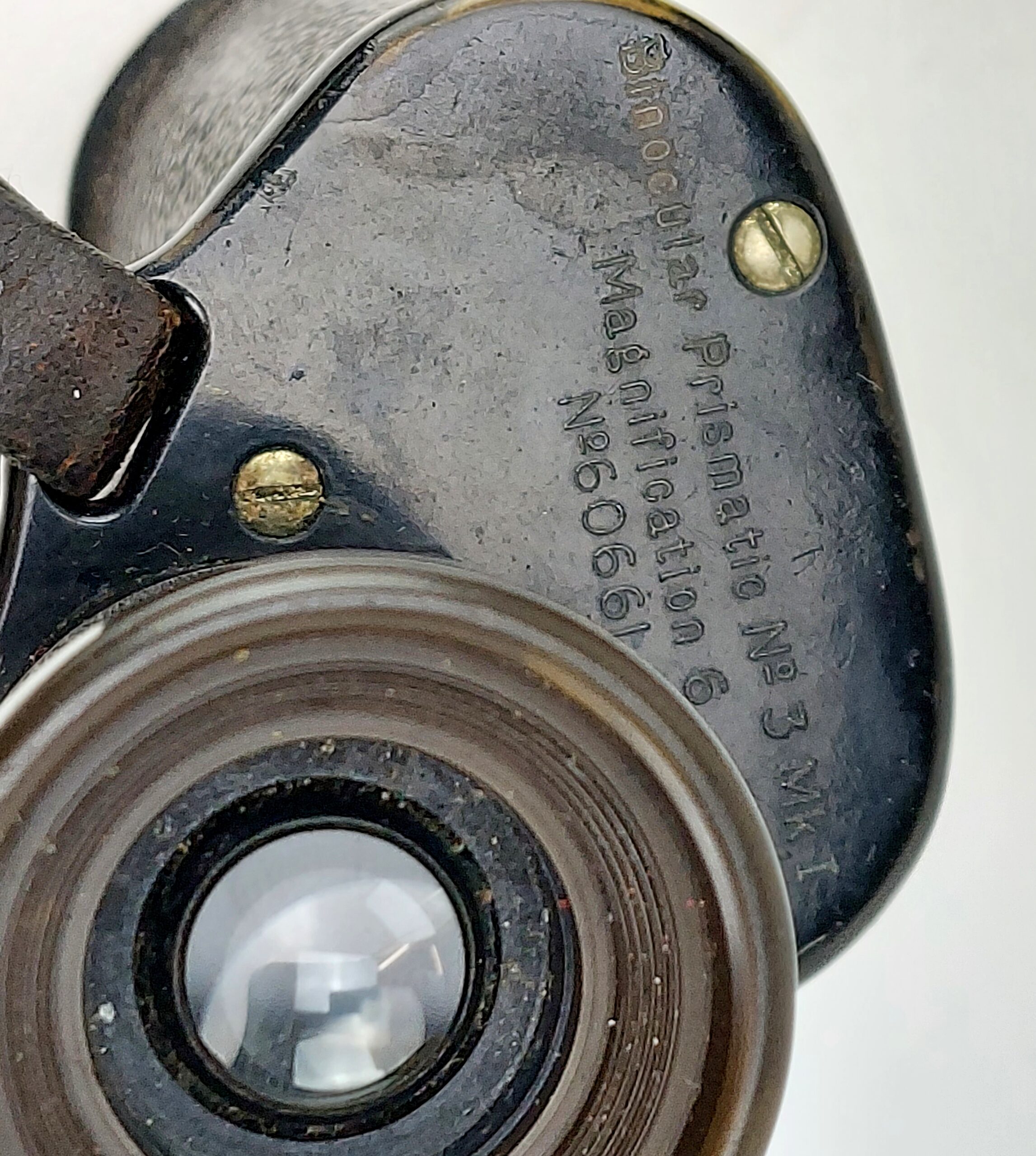 WW1, British army issued, 1917 Field Binoculars with leather case, by A. Kershaw and Son Ltd, Leeds - Image 9