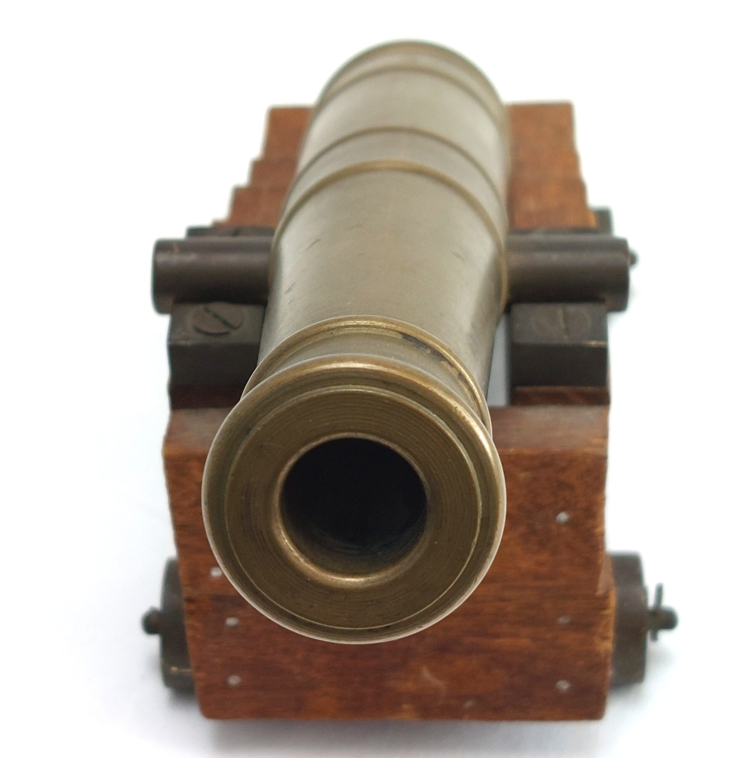 19th century, Brass, 18lb Navy Signaling Cannon, miniature replica - Image 3
