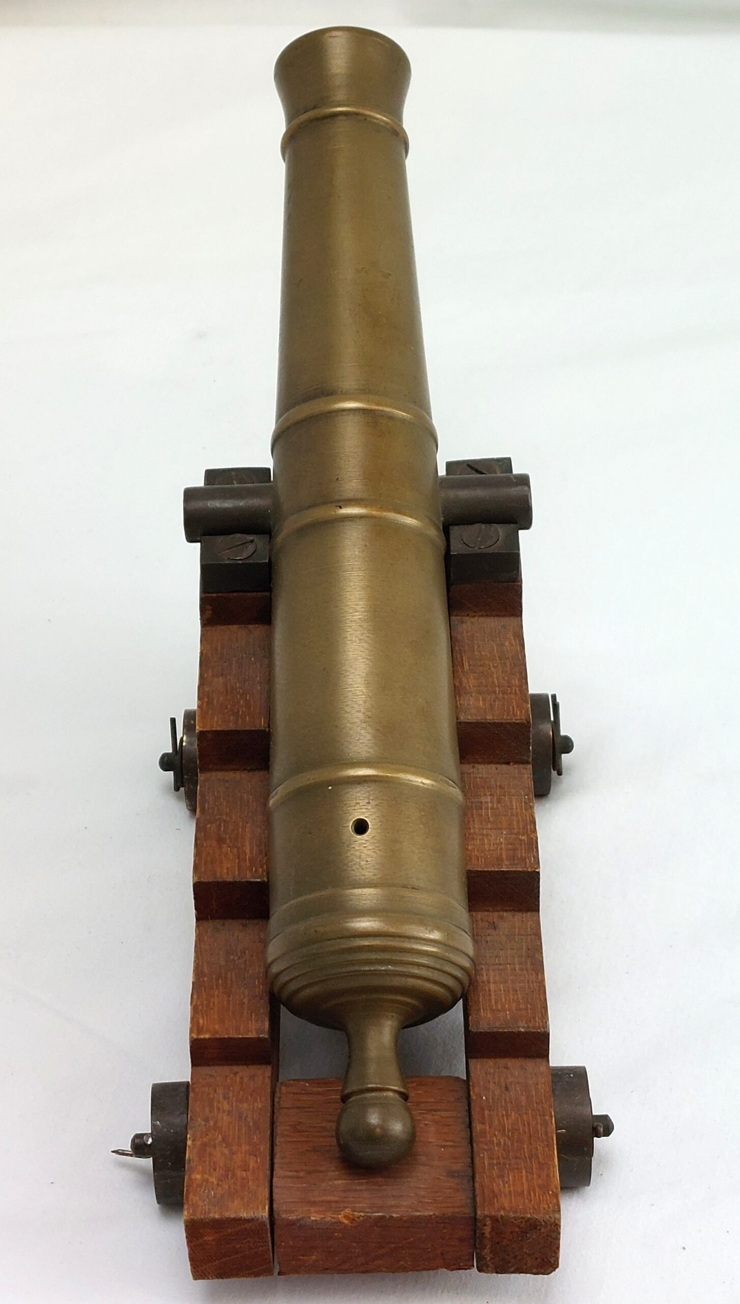 19th century, Brass, 18lb Navy Signaling Cannon, miniature replica - Image 4