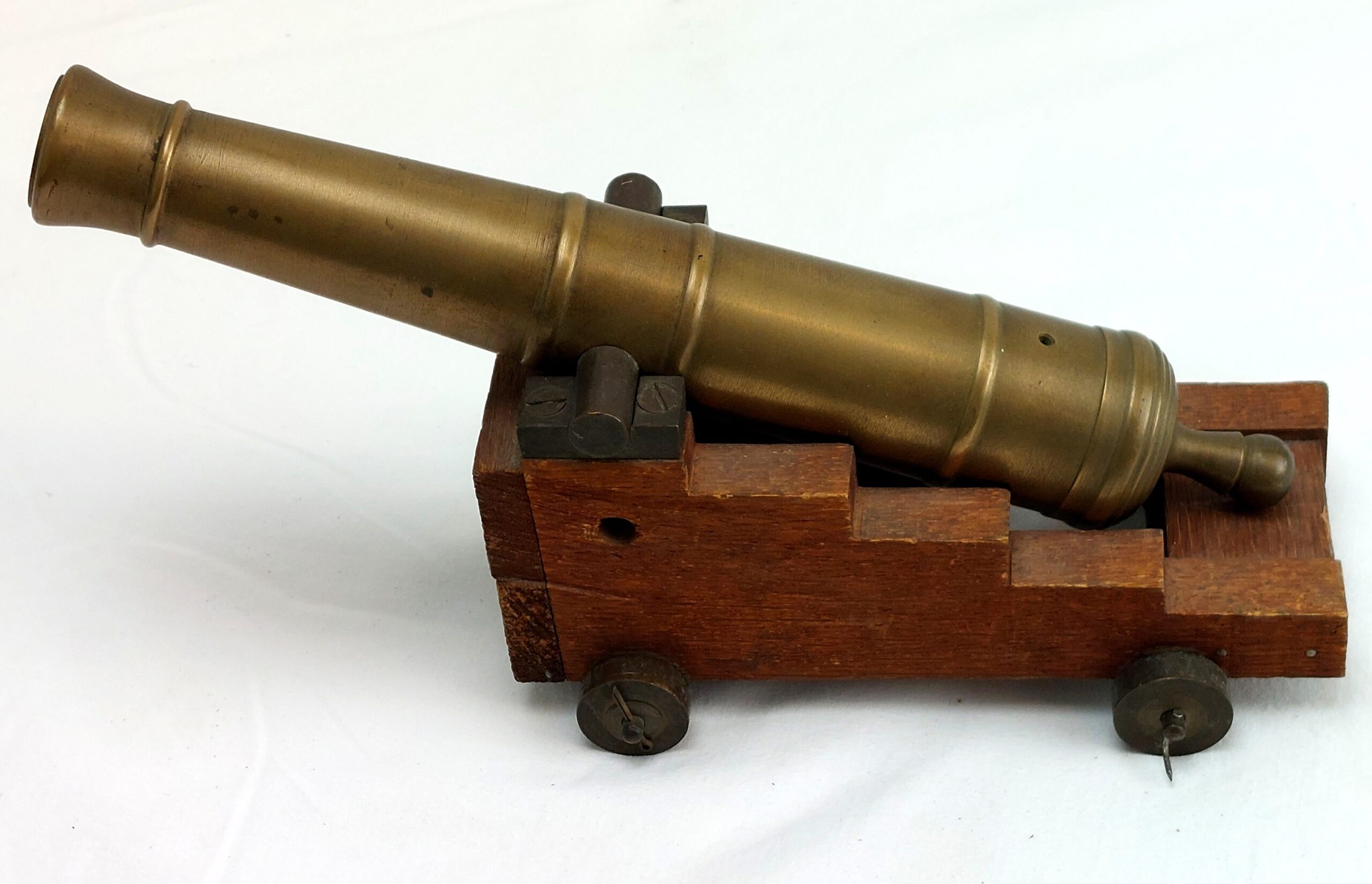 19th century, Brass, 18lb Navy Signaling Cannon, miniature replica - Image 5